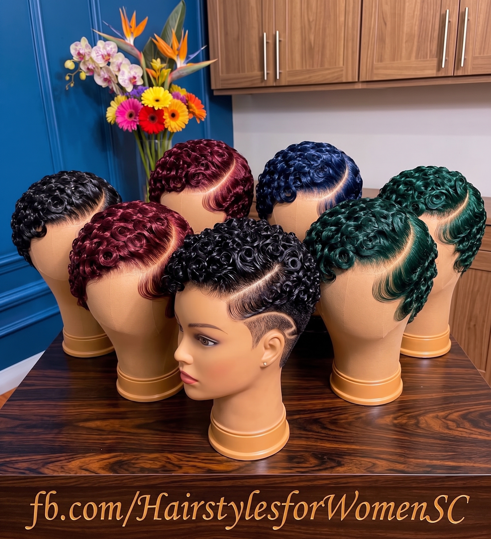 A Curved S-Hook Razor Arch Balances A Hard-Part Rosette Pixie Wig Across Seven Vibrant Colorways #hwbyen A Curved S-Hook Razor Arch Balances A Hard-Part Rosette Pixie Wig Across Seven Vibrant Colorways #hwbyen