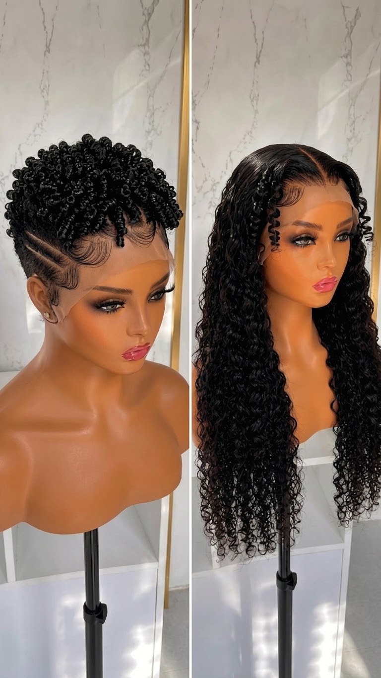 Before You Choose Between A Pixie And Long Curls, See How The Same Hair Origin Changes Maintenance #braidsforwomenp Before You Choose Between A Pixie And Long Curls, See How The Same Hair Origin Changes Maintenance #braidsforwomenp