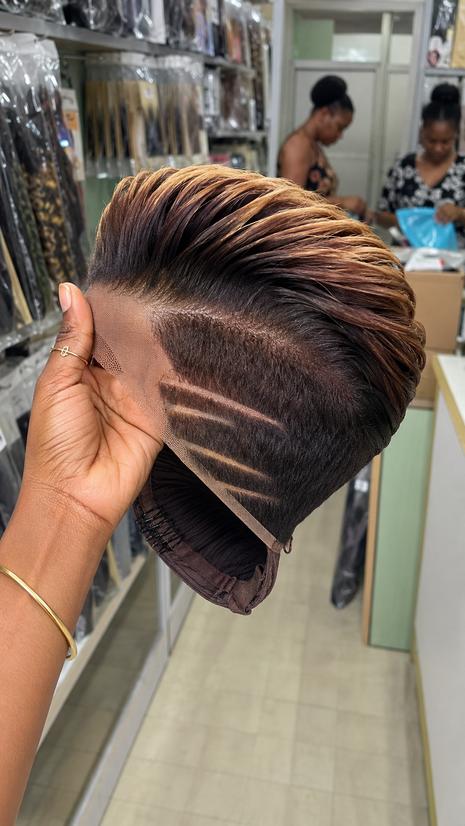 Triple Parallel Razor Channels Anchor A Warm Honey Pompadour Crest Undercut #stayglamsch Triple Parallel Razor Channels Anchor A Warm Honey Pompadour Crest Undercut #stayglamsch