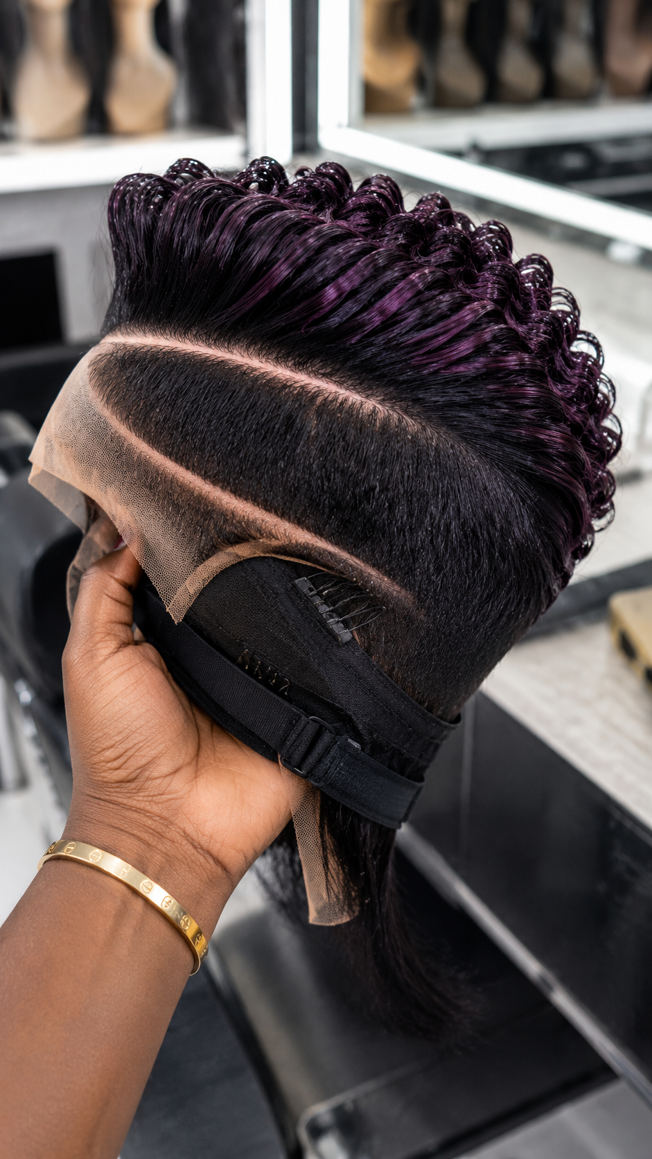A Swept-Back Pixie Wig Shows More Of Your Face Than The Same Curls Styled Forward #hairstyleandfashionSCh A Swept-Back Pixie Wig Shows More Of Your Face Than The Same Curls Styled Forward #hairstyleandfashionSCh