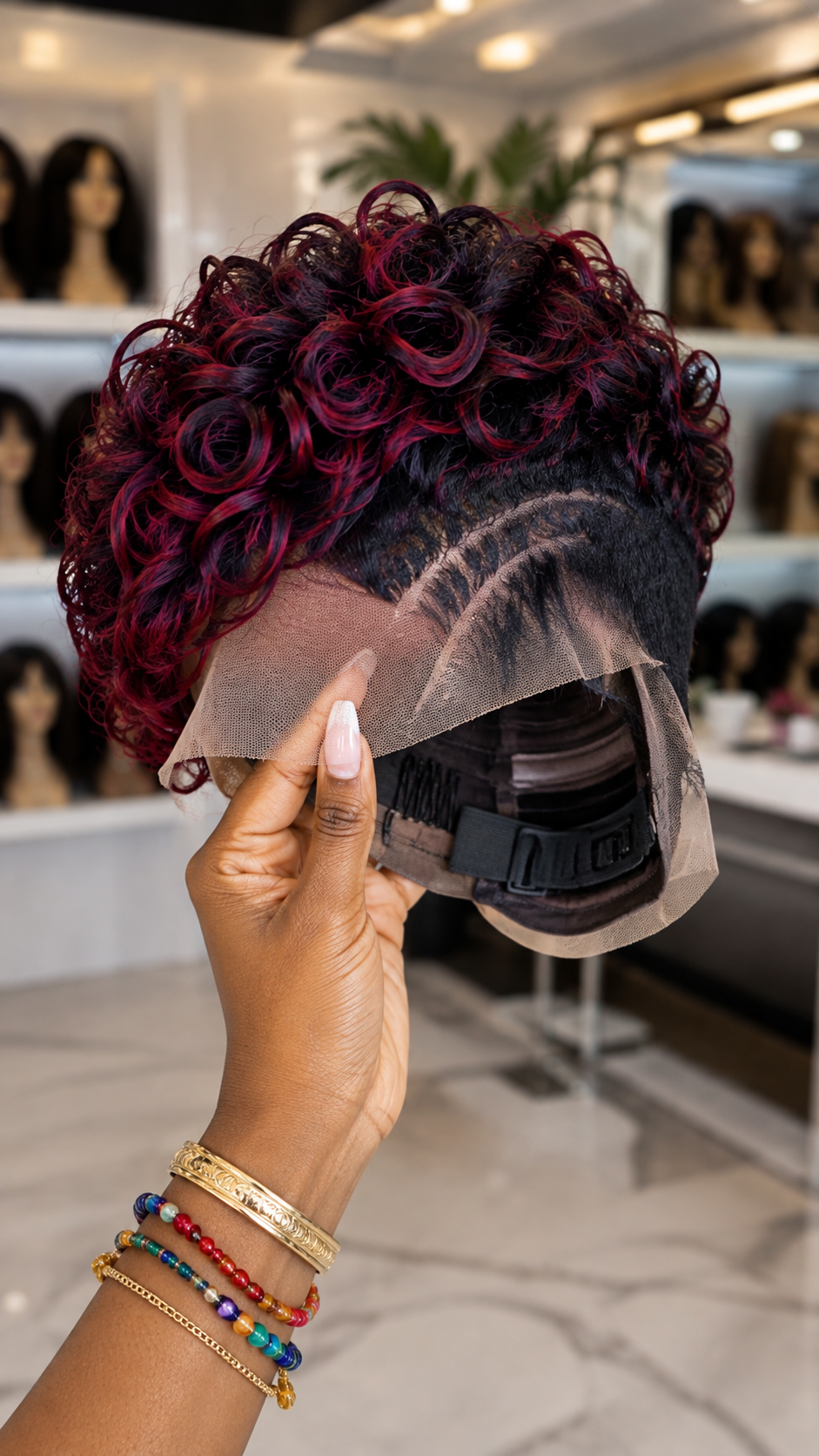 Sellers Call This “Dimensional Red” — What It Actually Is Randomly Varied Colour, Curl By Curl #braidsforwomenh
