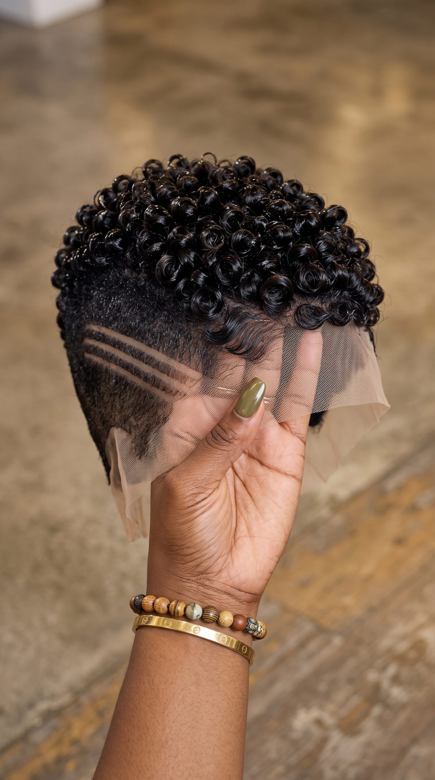 Before You Buy A Black Soft-Carved Spiral, Check That The Side Lines Stay Even Under The Lace #real