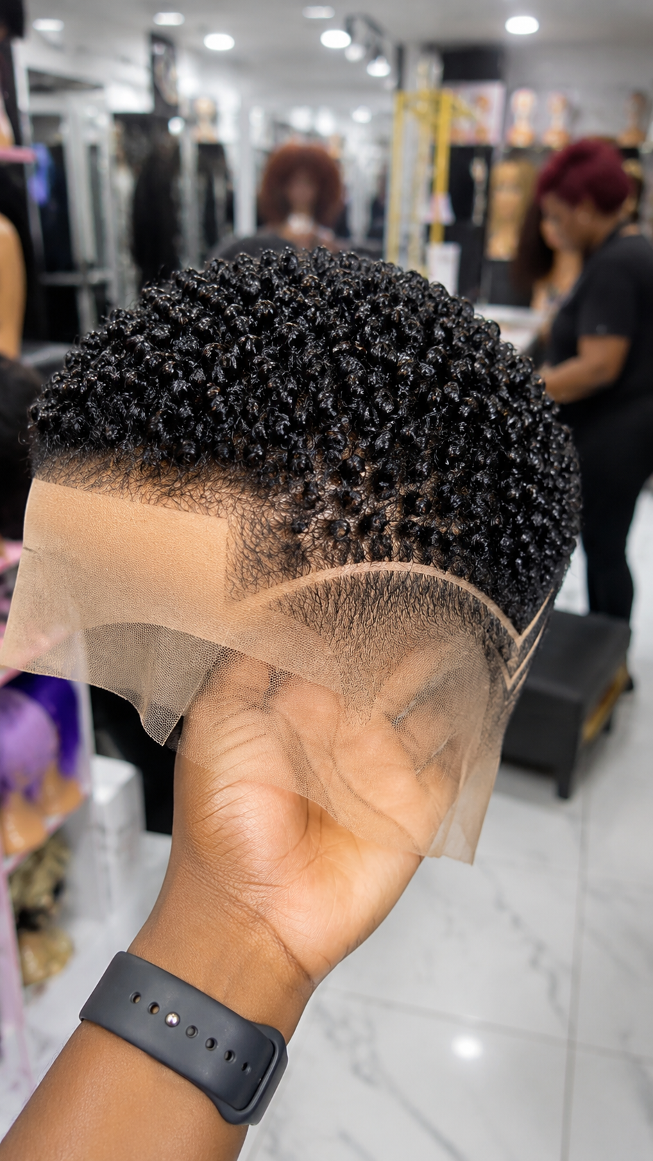 Where To Buy This Tight Finger Coil Pixie Wig With An Inset Temple Arch And Uncut HD Lace Frontal #the Where To Buy This Tight Finger Coil Pixie Wig With An Inset Temple Arch And Uncut HD Lace Frontal #the