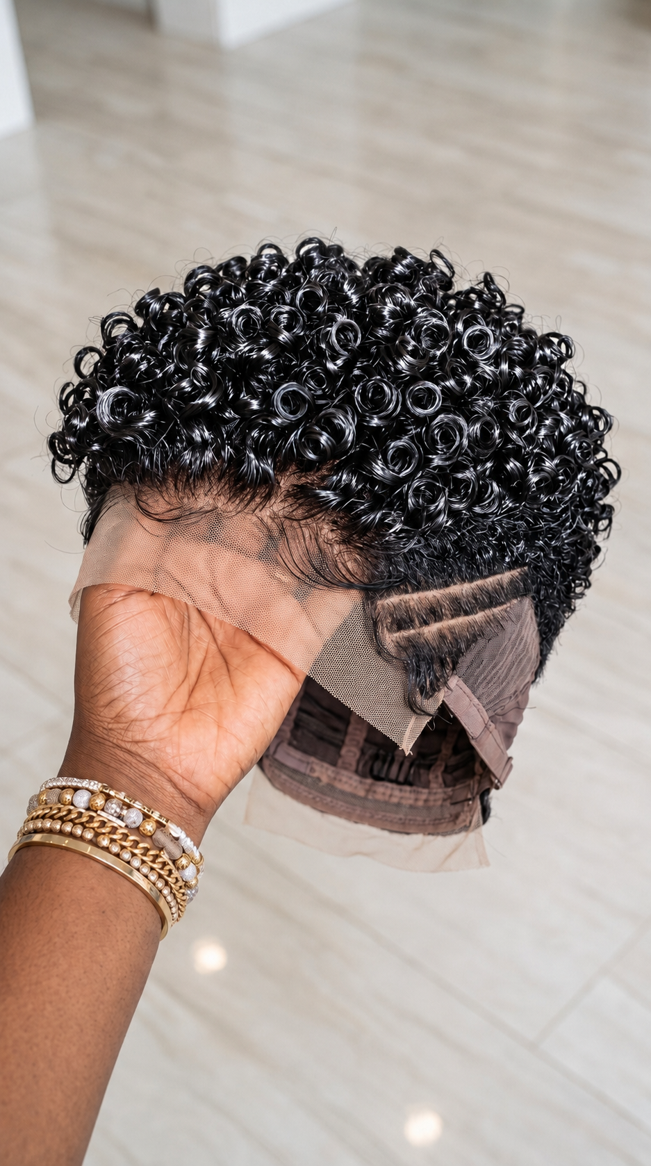 Dual Parallel Razor Tracks Divide A Wet-Look Coil Crown From An Open Wefted Cap Foundation #realfashionsc Dual Parallel Razor Tracks Divide A Wet-Look Coil Crown From An Open Wefted Cap Foundation #realfashionsc