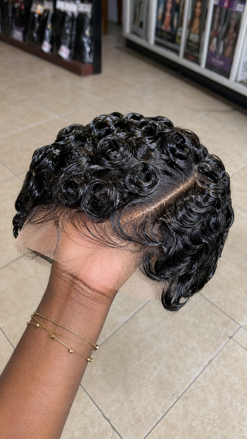Half Of A Diagonal Swirl Pixie Wig Relies On Crisp Parting Separation Rather Than Curl Volume #yourfashionassistanth Half Of A Diagonal Swirl Pixie Wig Relies On Crisp Parting Separation Rather Than Curl Volume #yourfashionassistanth