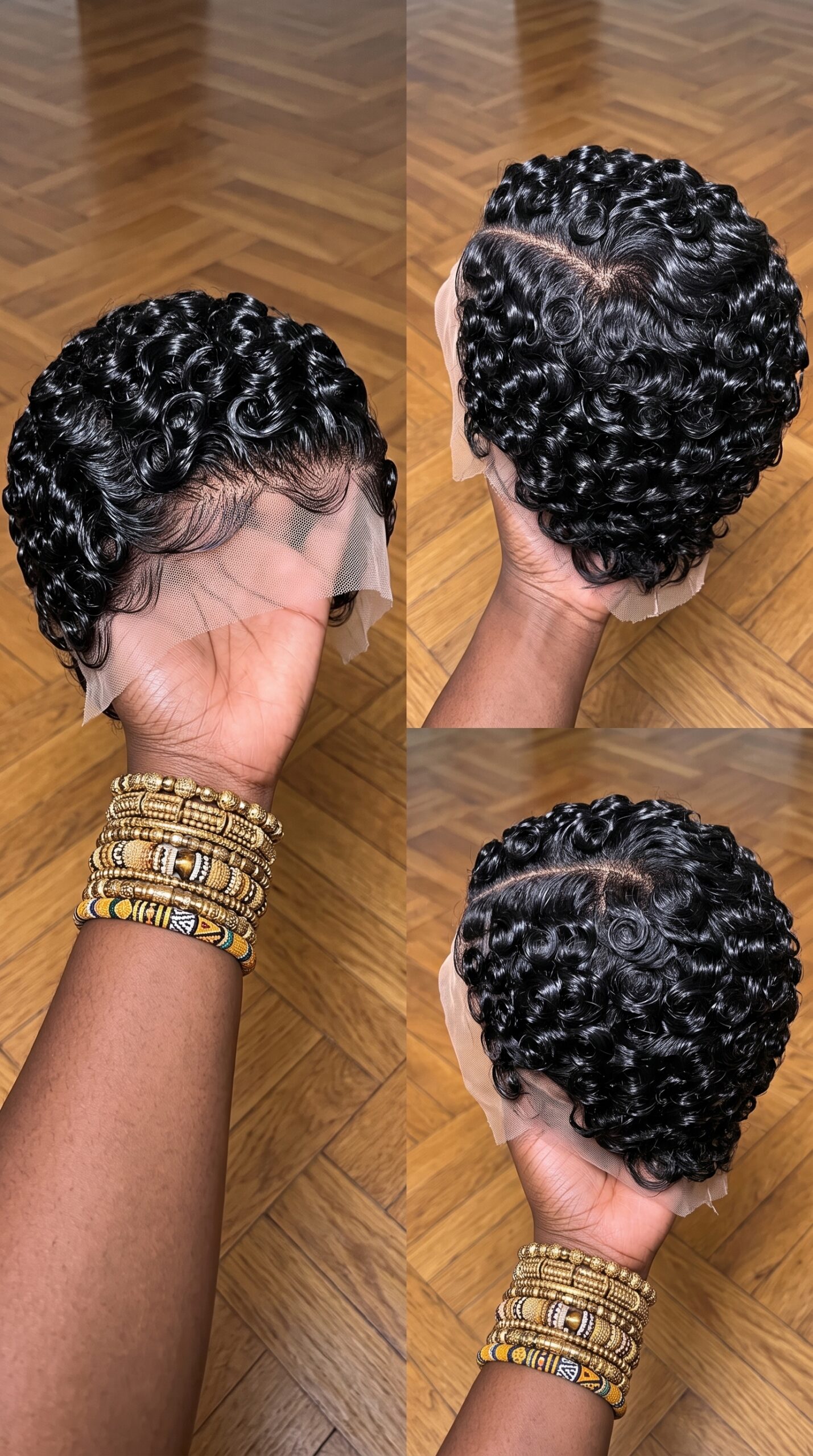 A Diagonal Parting Exposes The Cap Grid — Unless Hand-Knotting Is Perfect #braidsforwomen