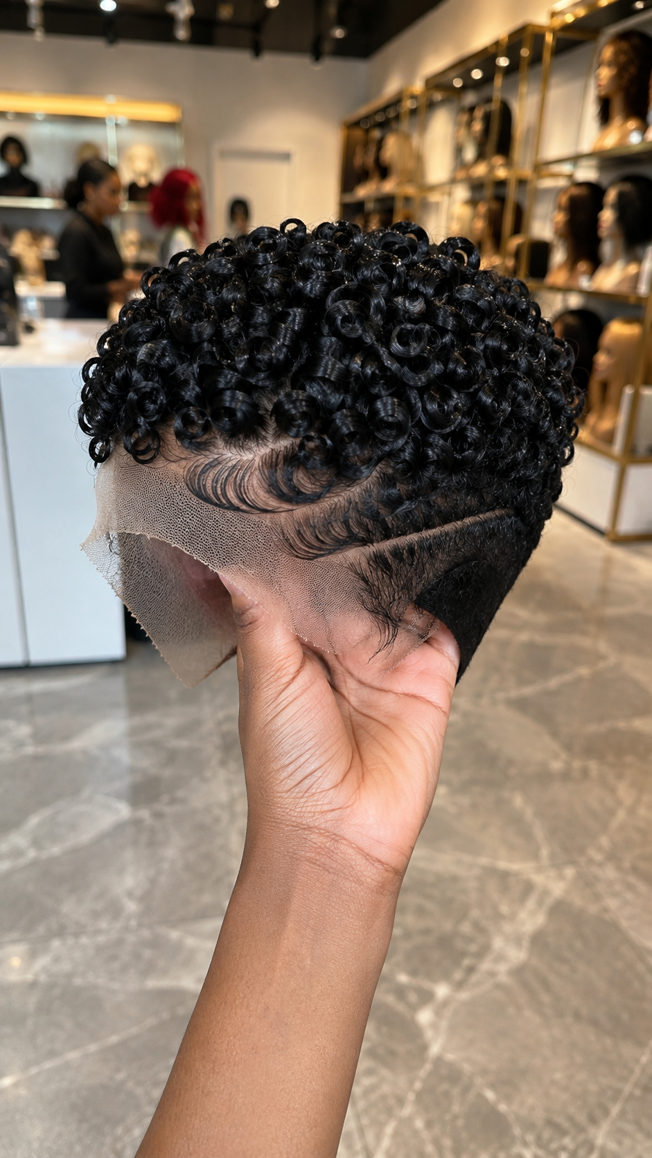 This Tight Coil Pixie Wig Is A Lace Front — The Black Side Cap Is The Tell #stayh This Tight Coil Pixie Wig Is A Lace Front — The Black Side Cap Is The Tell #stayh