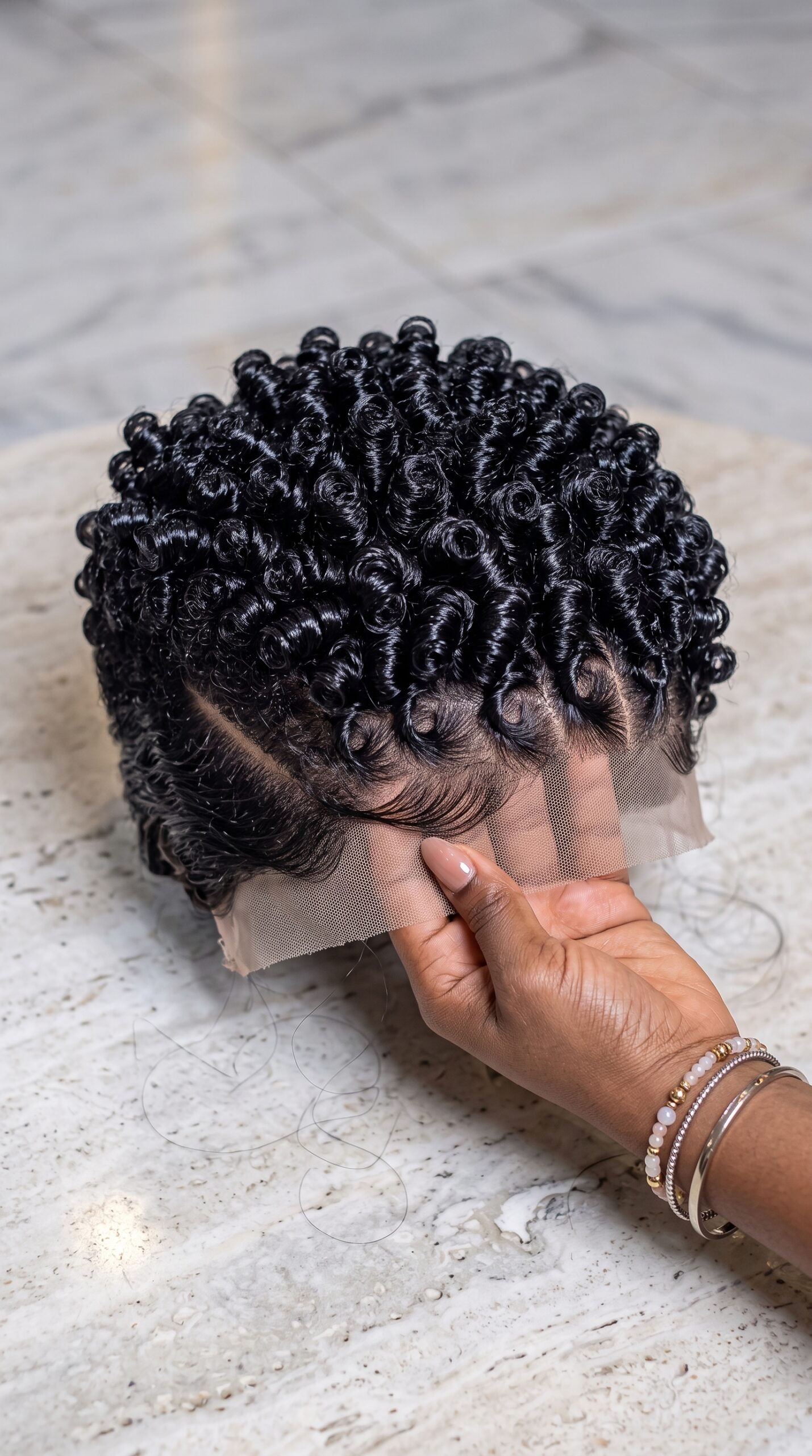 Sculpted Coils & Seamless Frontal Architecture: The Glossy Black Crop Feature #hairstyleandfashionSC