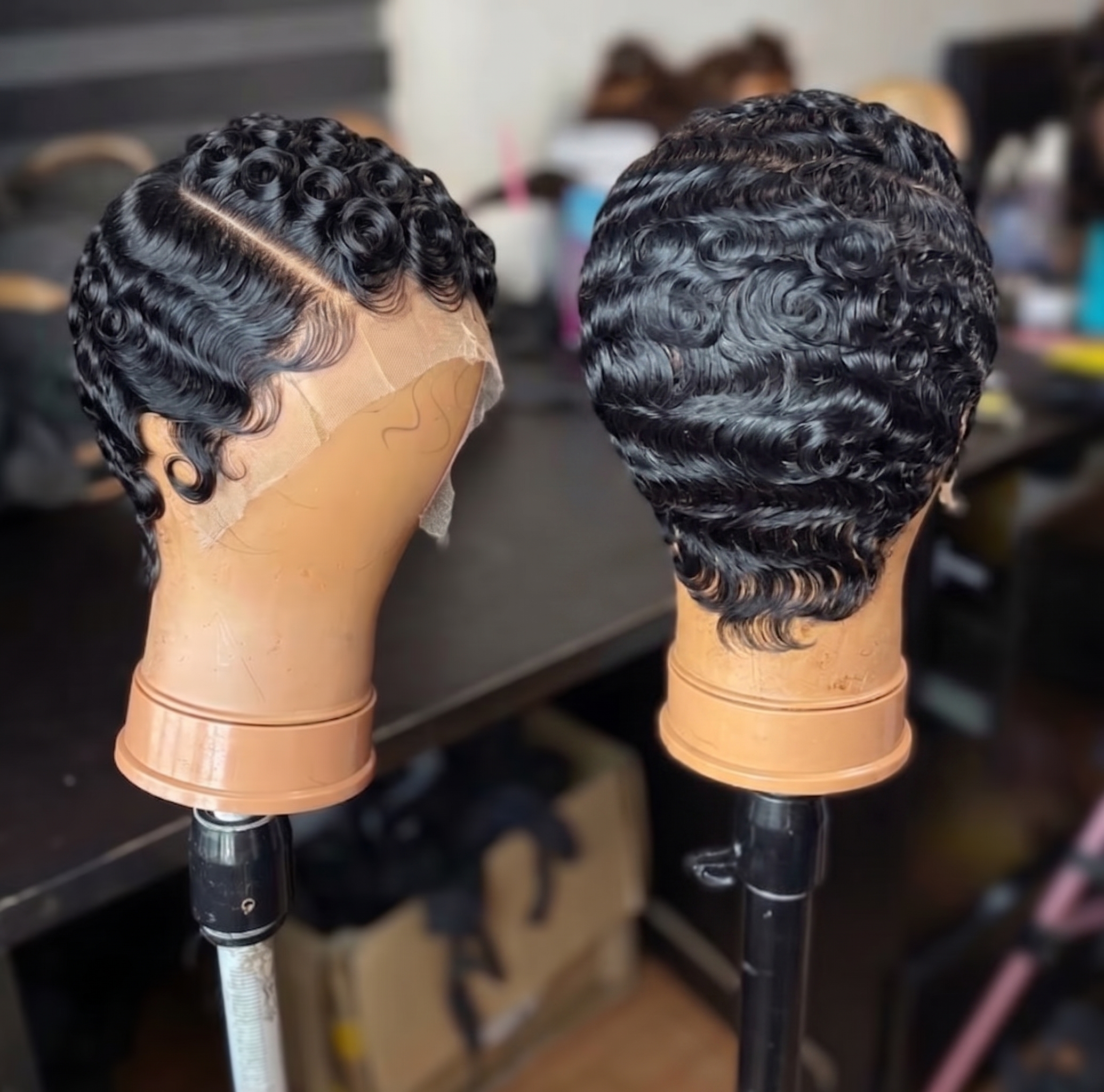The Back Of This Curly Pixie — Not The Center Part — Is Where Density Gets Honest #hwb The Back Of This Curly Pixie — Not The Center Part — Is Where Density Gets Honest #hwb
