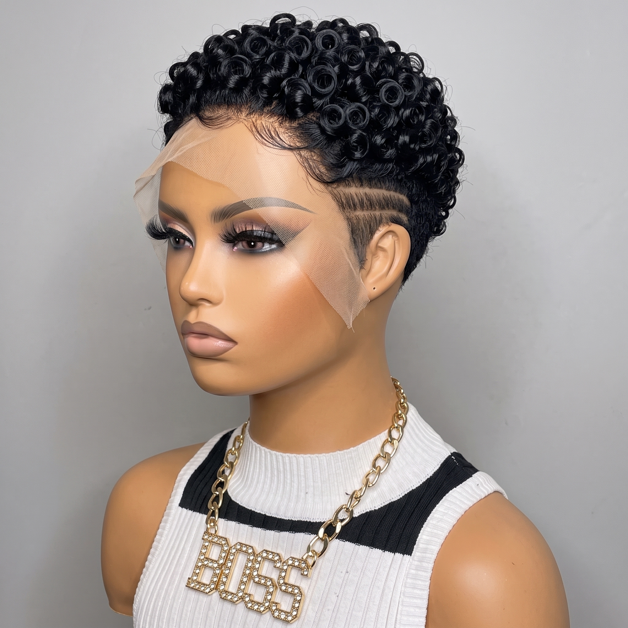 Two Carve Lines On This Tight Coil Pixie Wig Are Not A Cornrow Panel #best Two Carve Lines On This Tight Coil Pixie Wig Are Not A Cornrow Panel #best