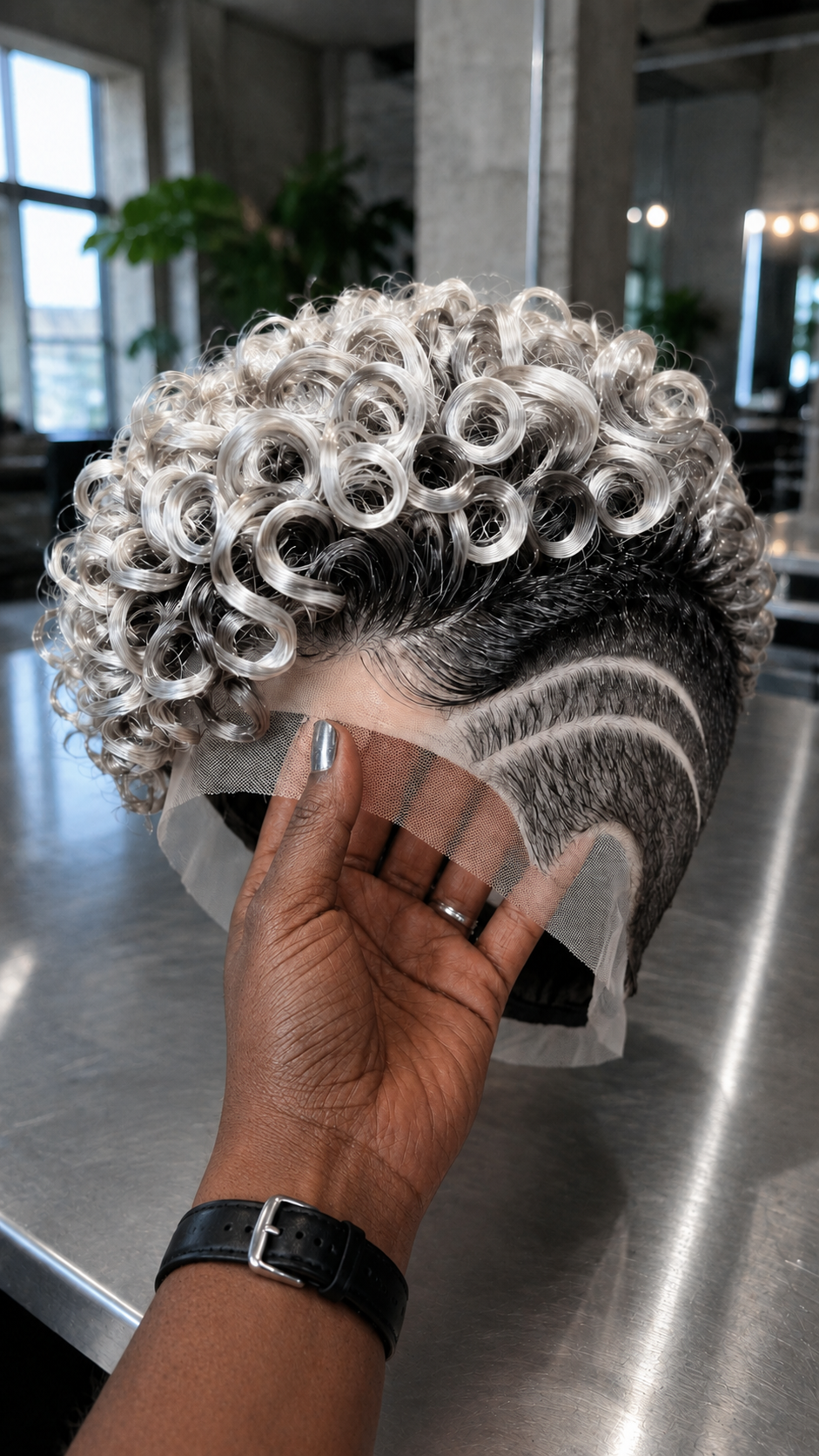 A Silver Ringlet Lid And A Black Carved Temple Will Not Age As One Wig #aft A Silver Ringlet Lid And A Black Carved Temple Will Not Age As One Wig #aft