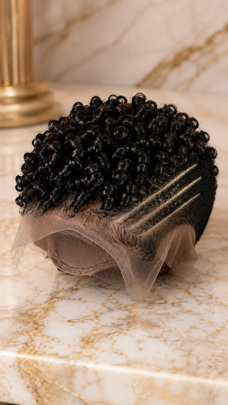 Half Of This Tight Coil Pixie Wig’s Shape Is The Head It Is Not Sitting On #hwb Half Of This Tight Coil Pixie Wig’s Shape Is The Head It Is Not Sitting On #hwb