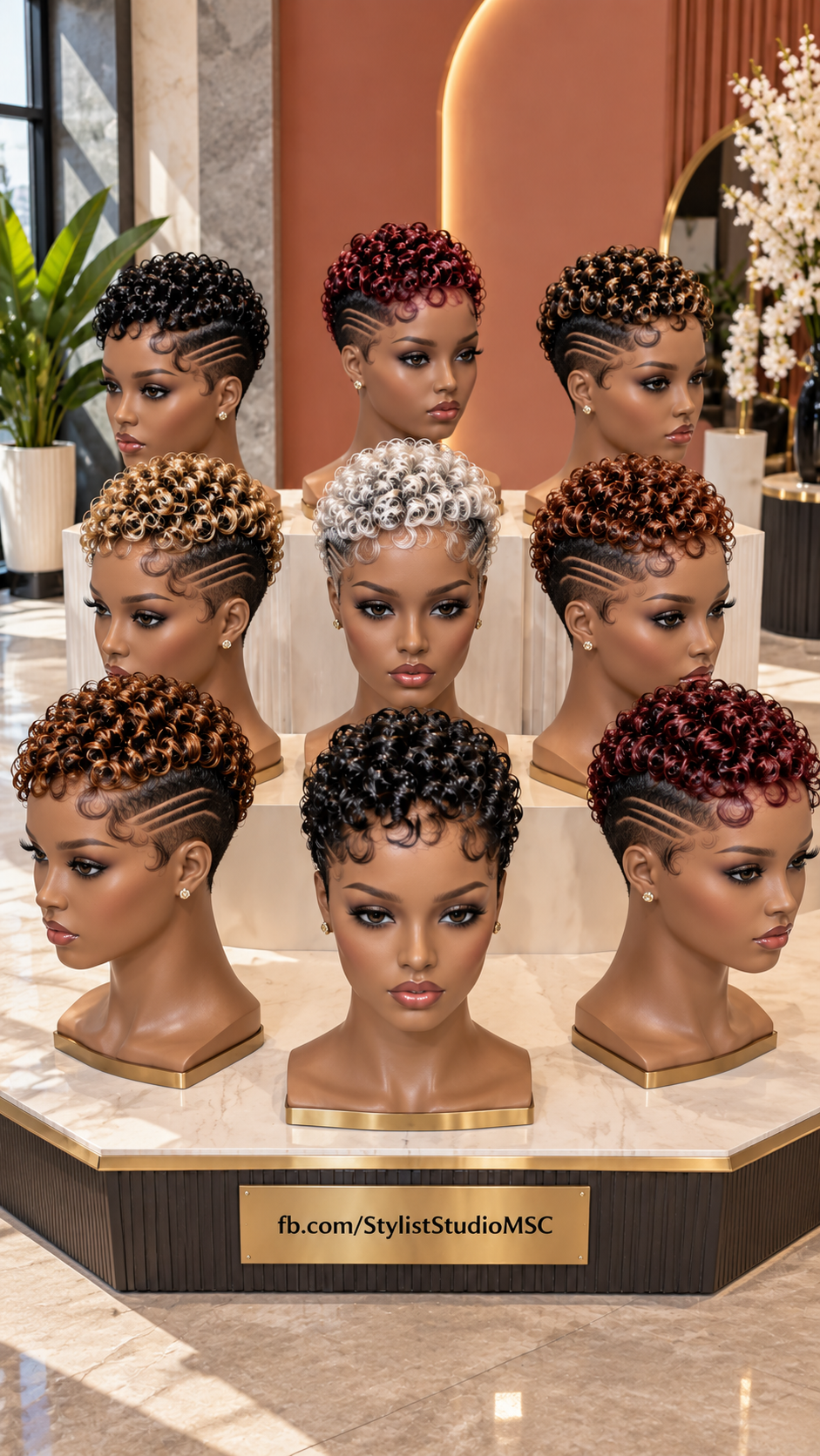 Sculpted Loop Curl Pixie Wig Collection With Triple Side Lines #ss Sculpted Loop Curl Pixie Wig Collection With Triple Side Lines #ss