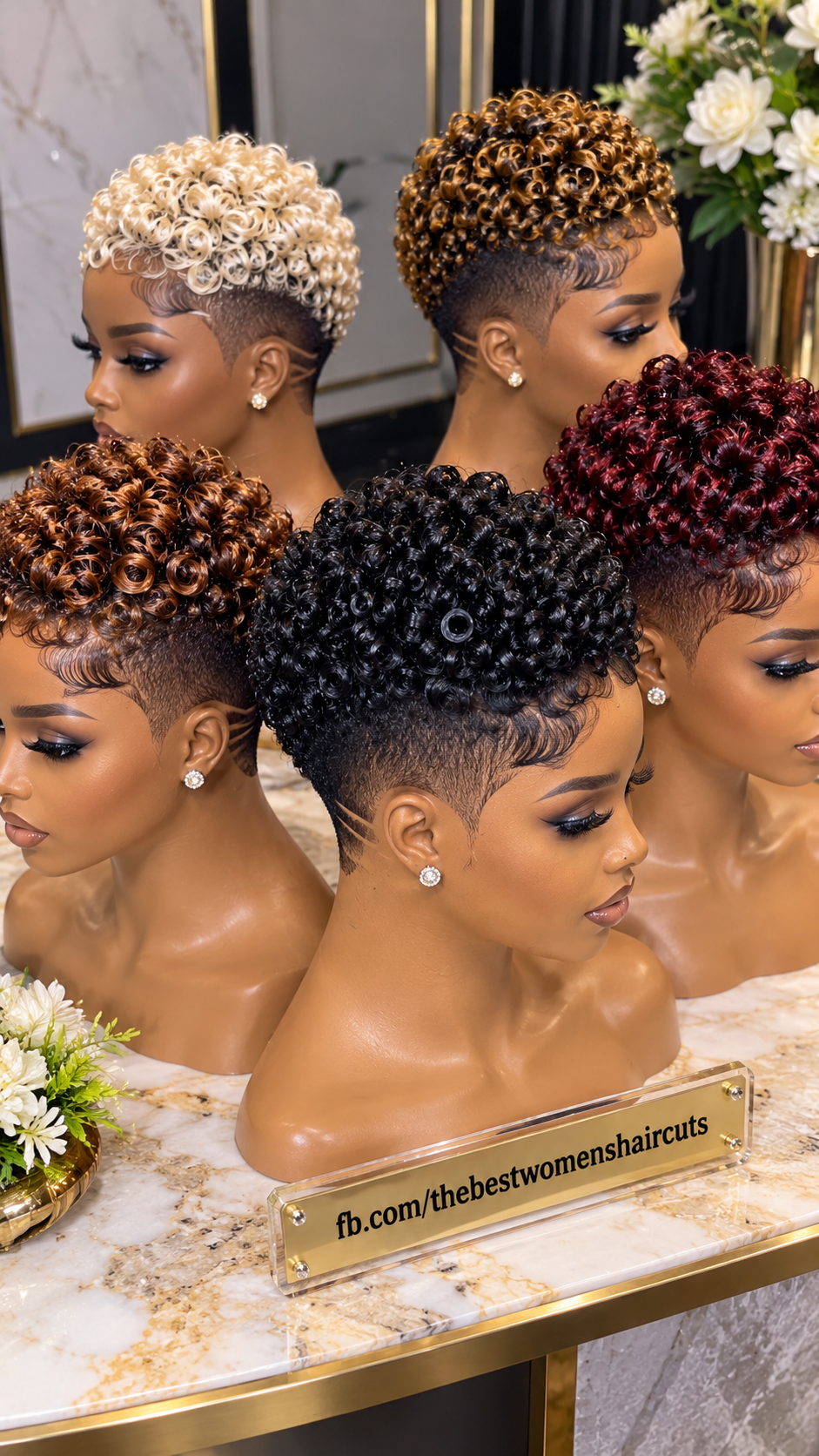 Glossy Black Ringlet Pixie With Twin Nape Lines and Feathered Temple Swoop #the