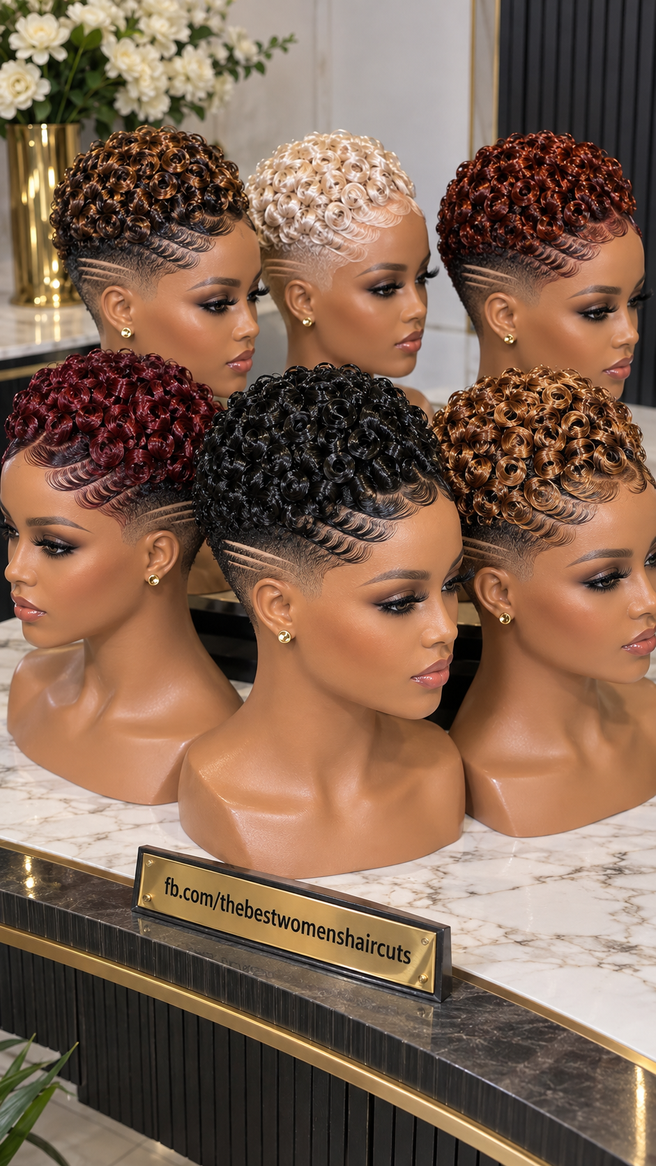 Raven Black Pin-Curl Pixie With Triple Side Lines and Layered Finger Waves #the Raven Black Pin-Curl Pixie With Triple Side Lines and Layered Finger Waves #the