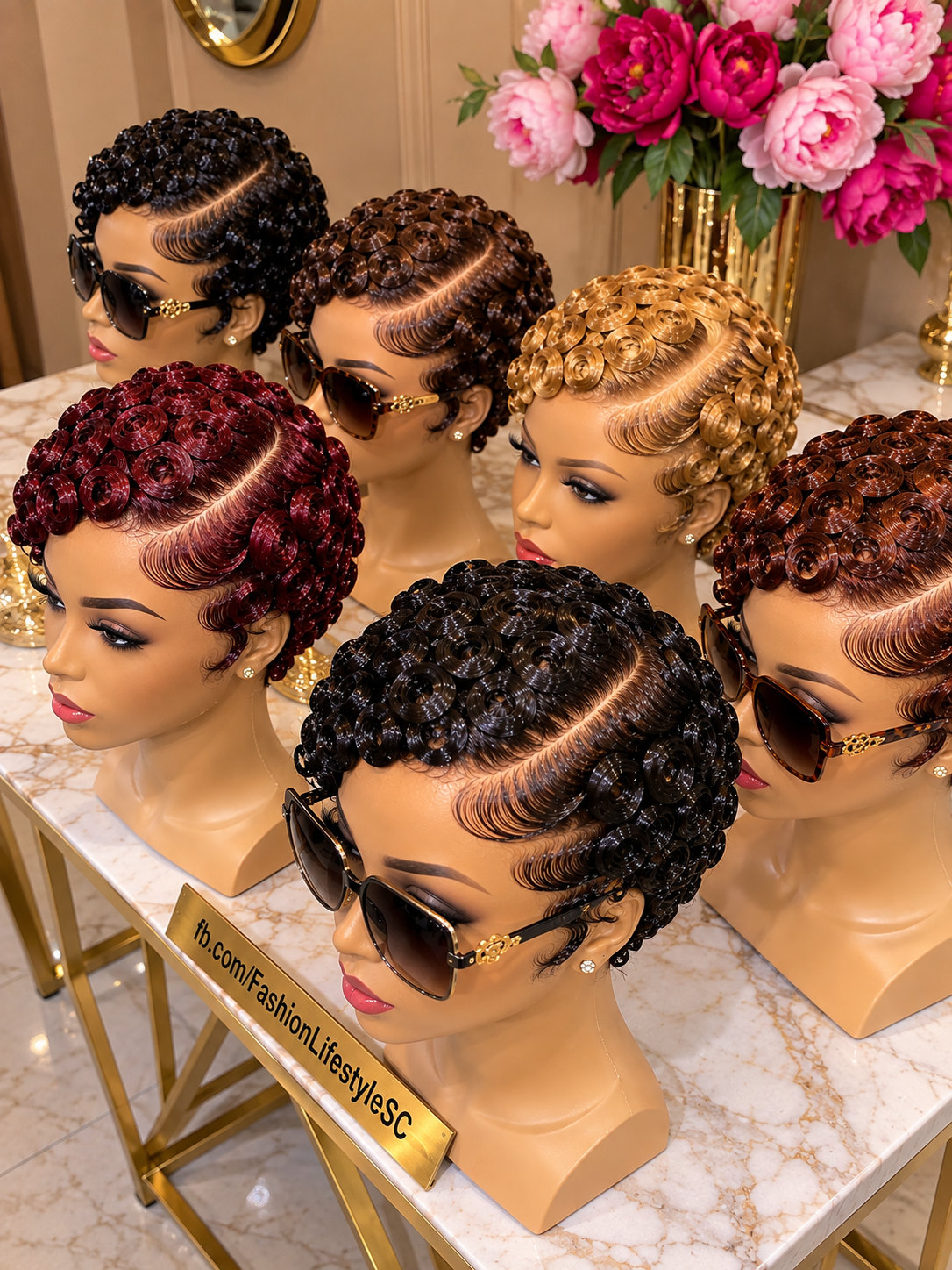 Six Glossy Ringlet Pixie Wigs With Deep Side Parts And Sculpted Waves #fl Six Glossy Ringlet Pixie Wigs With Deep Side Parts And Sculpted Waves #fl