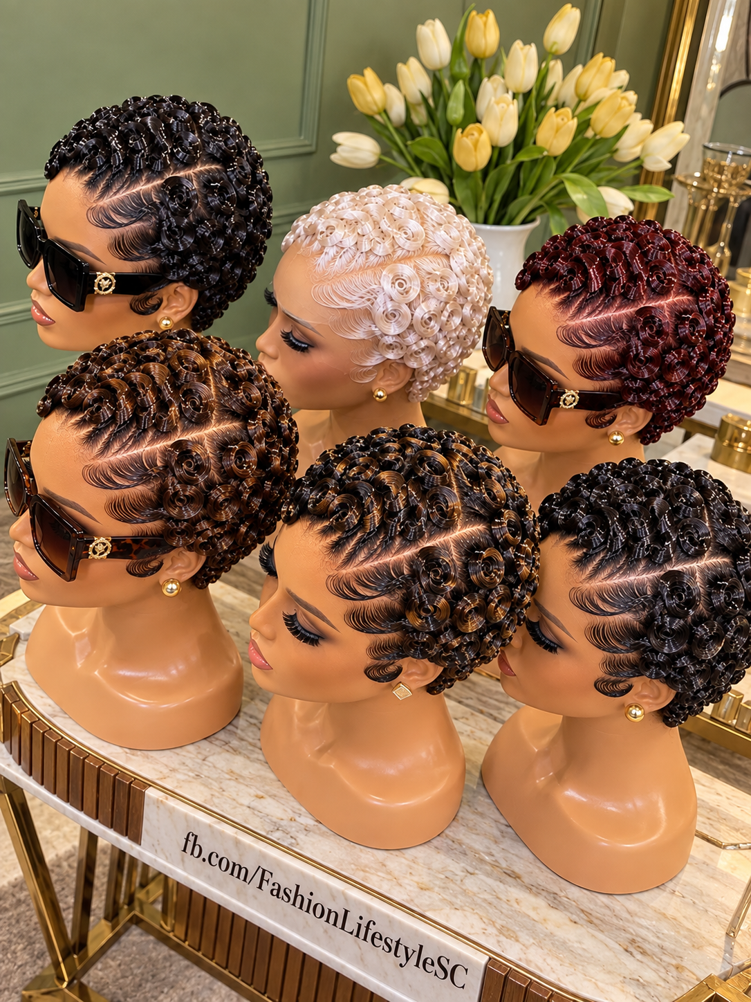 Polished Ringlet Pixie Wigs With Feathered Side Waves In Six Luxe Colors #fl Polished Ringlet Pixie Wigs With Feathered Side Waves In Six Luxe Colors #fl