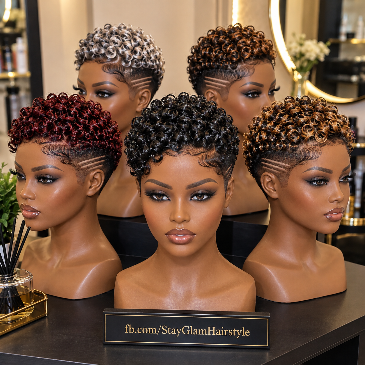 Glossy Ring Curl Pixie Wig Collection With Triple Side Lines And Sculpted Finger Waves #stay Glossy Ring Curl Pixie Wig Collection With Triple Side Lines And Sculpted Finger Waves #stay