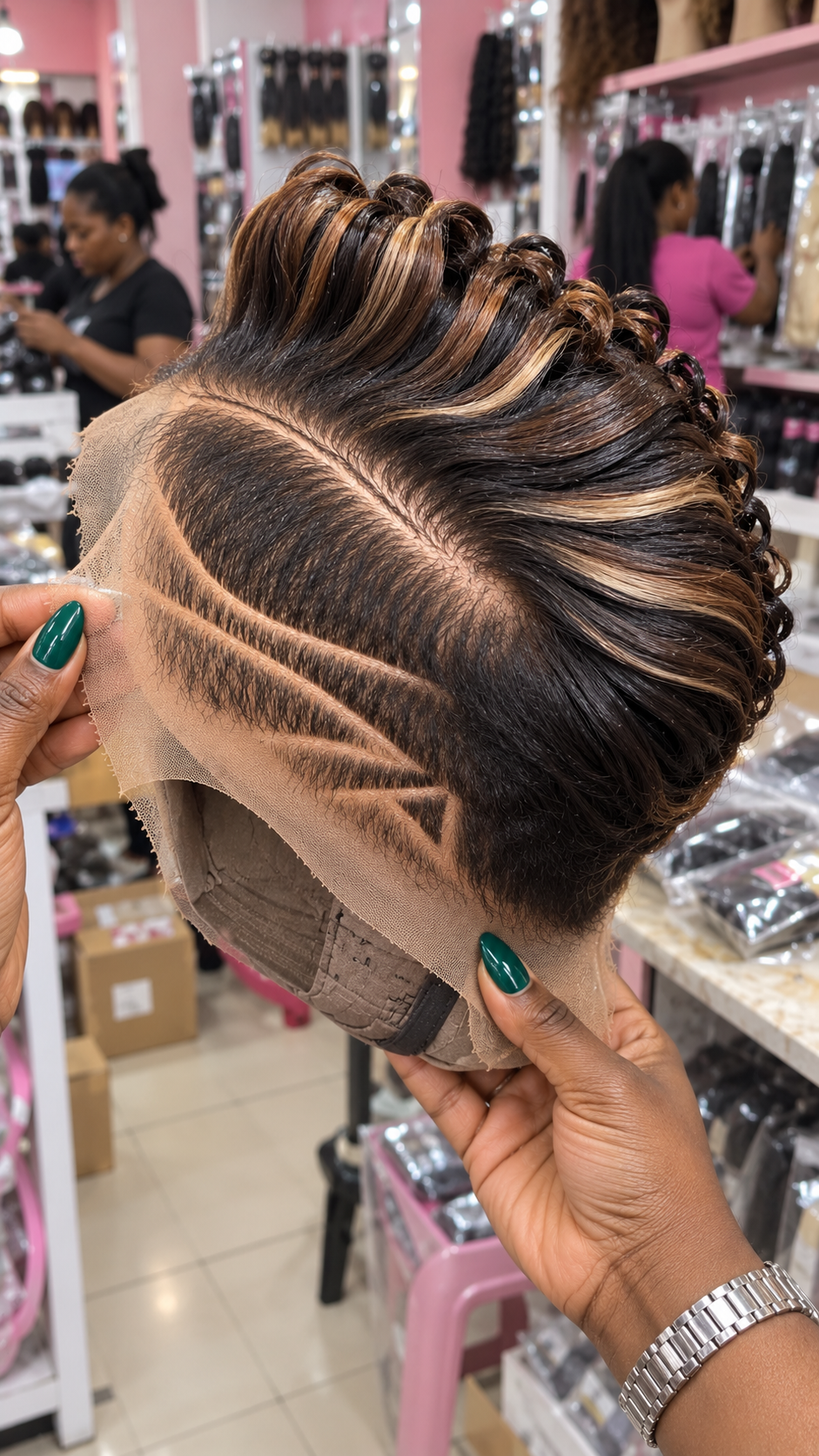 Why This Espresso, Caramel and Honey Sculpted Wig Looks Like a Custom Salon Statement #afth