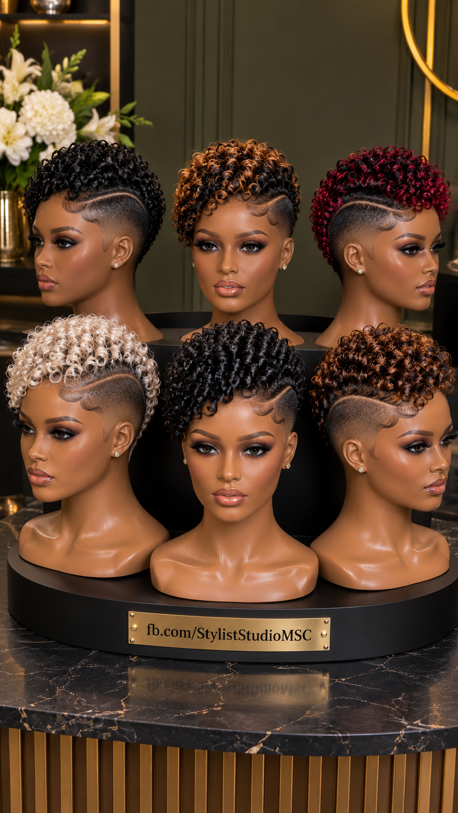 Side-Swept Coil Pixie Wig Collection With Curved Undercut Detail #ss Side-Swept Coil Pixie Wig Collection With Curved Undercut Detail #ss