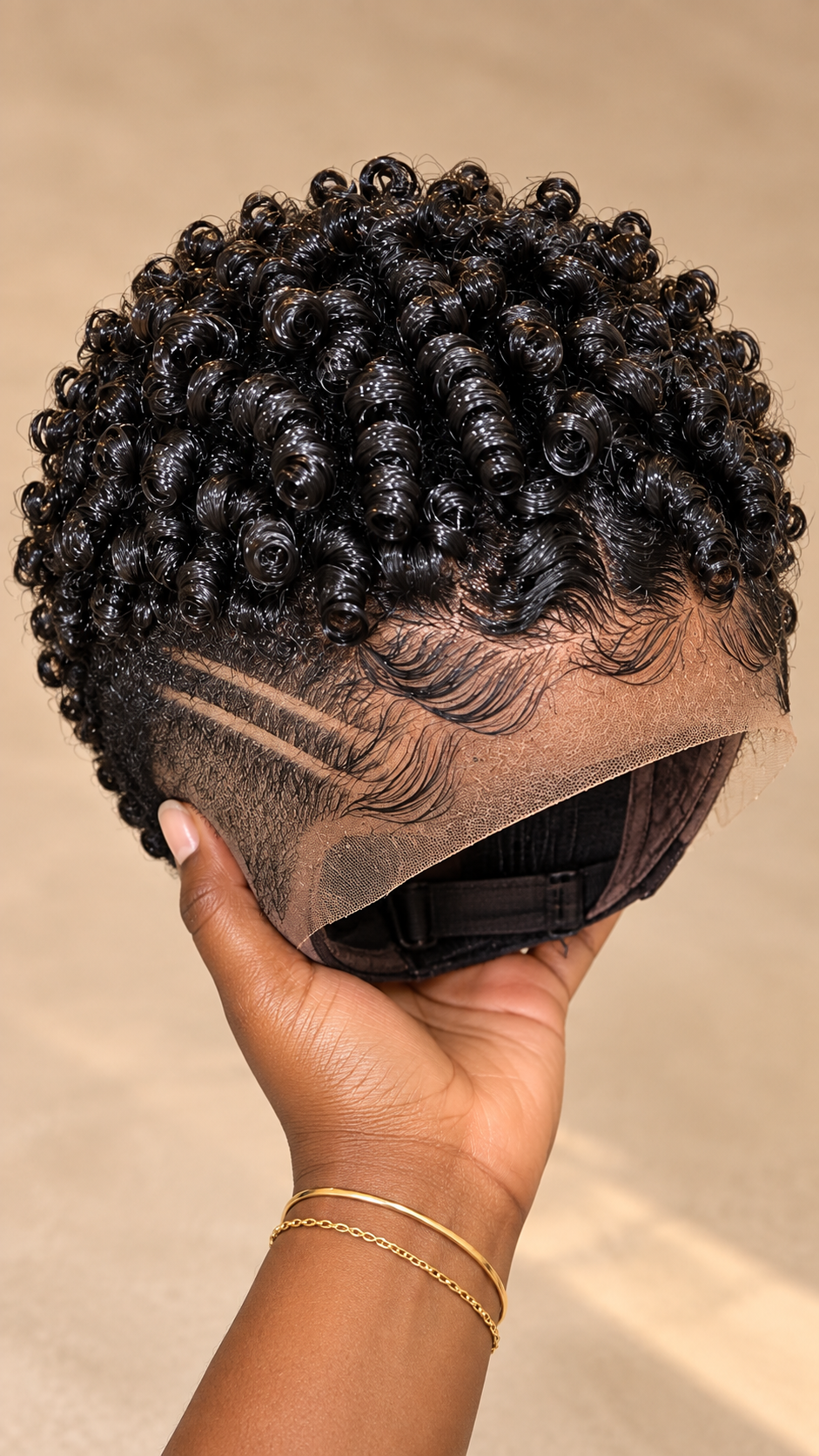 Jet Black Corkscrew Pixie Wig With Layered Wave Edges And Double Side Detail #haircutsforwomenn