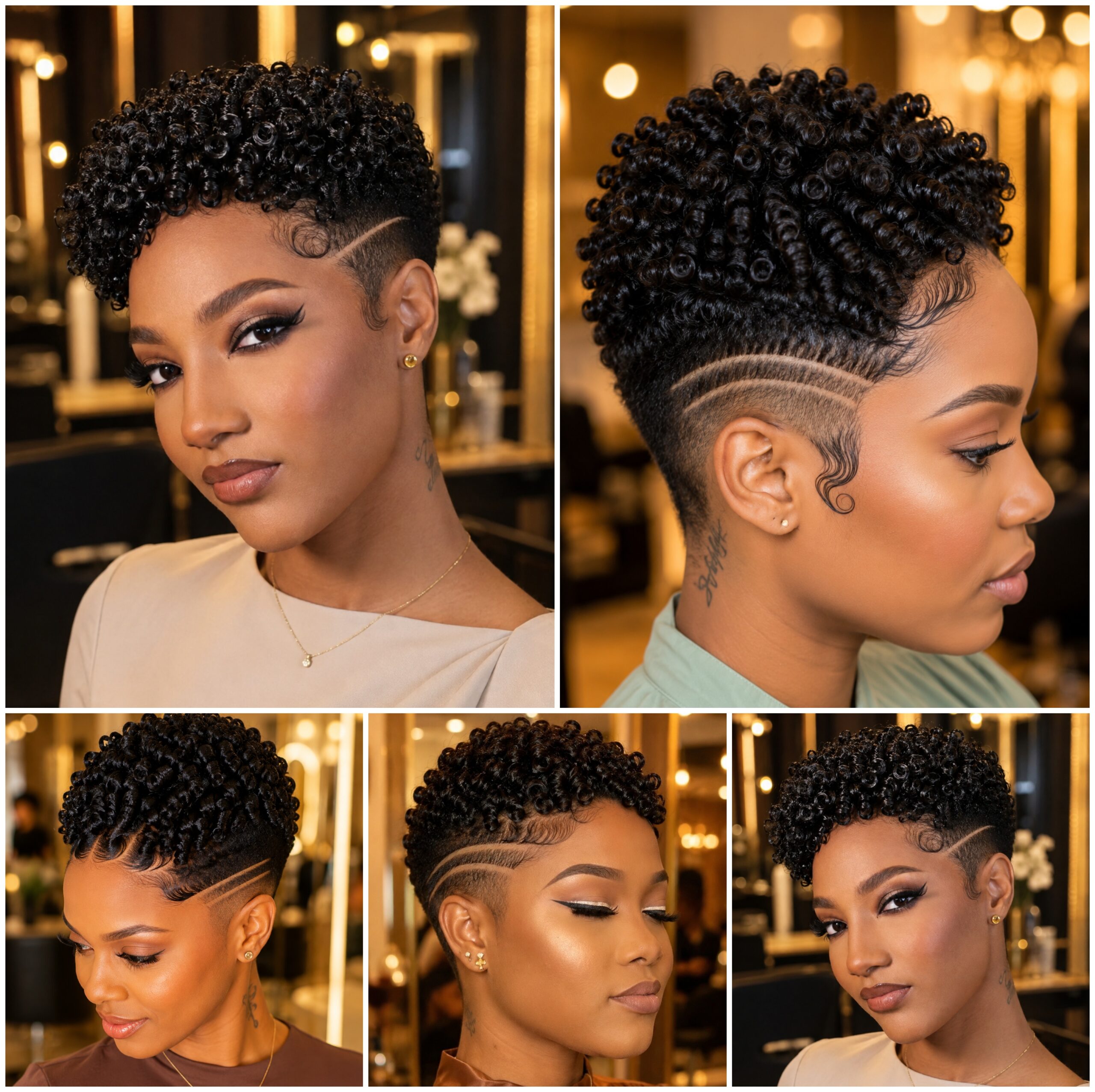 Spiral Curl Taper with Double Side Lines #WigBusiness