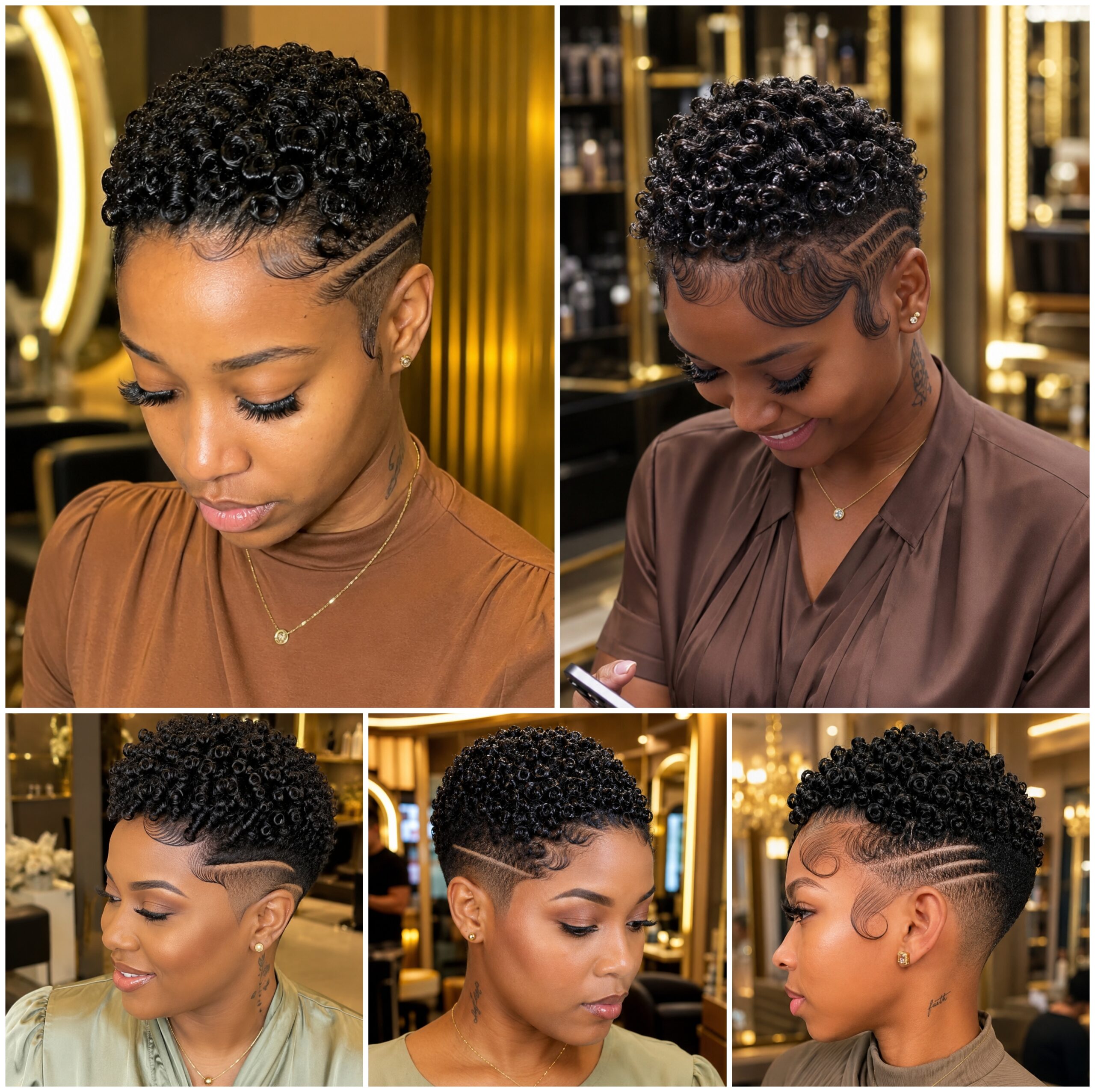 Dense Ringlet Top with Sleek Faded Sides #WigBusiness