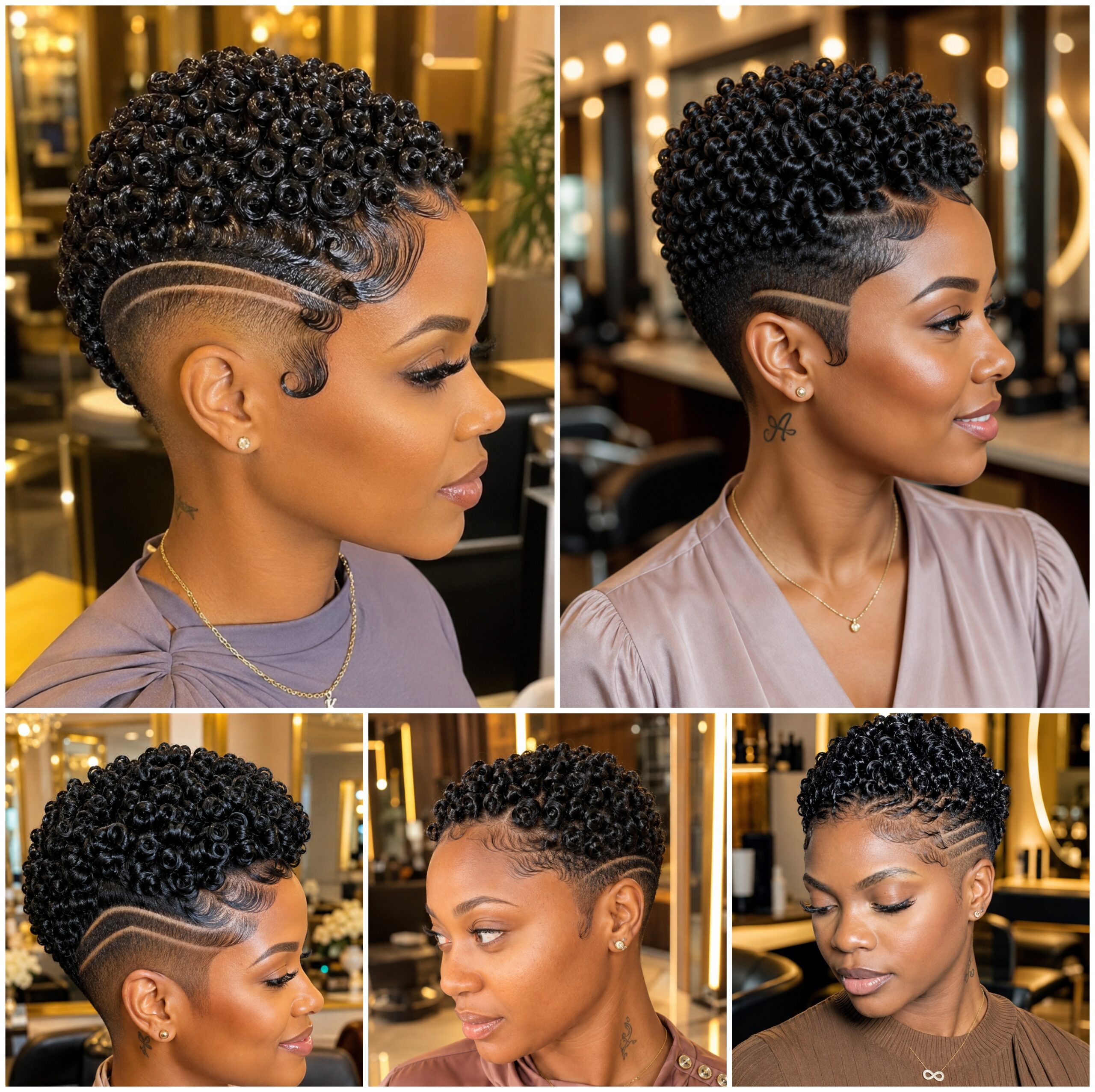 Finger Curl Taper with Sweeping Side Design #WigBusiness