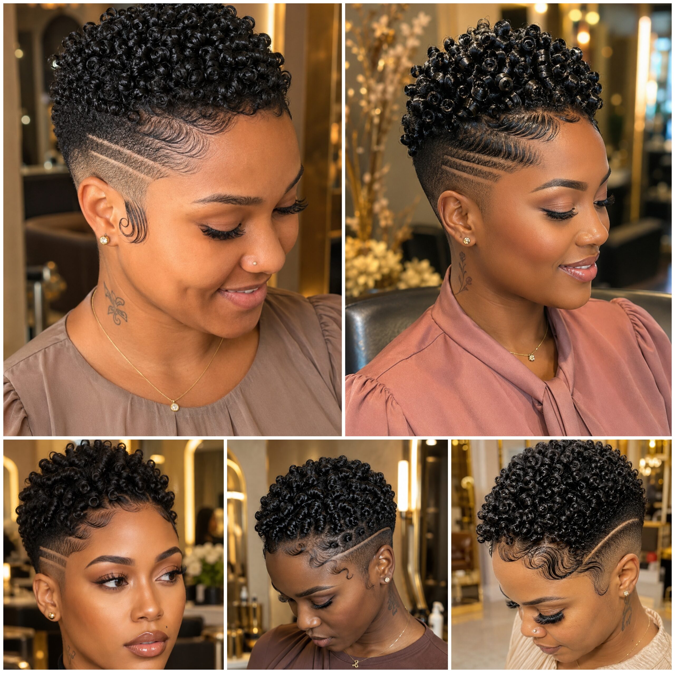 Glossy Coil Crown with Curved Temple Line #WigBusiness Glossy Coil Crown with Curved Temple Line #WigBusiness
