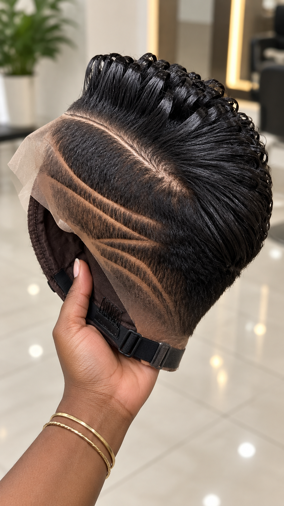 Jet Black Sculpted Loop Pixie Wig With Triple Side Lines #stayh Jet Black Sculpted Loop Pixie Wig With Triple Side Lines #stayh