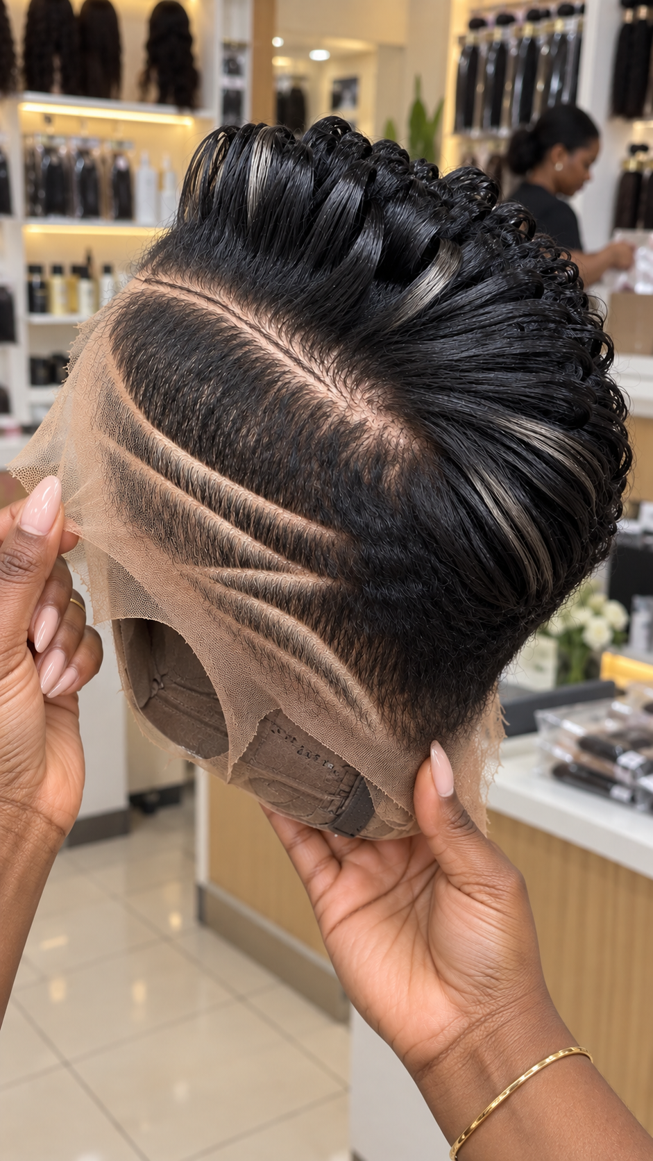 Jet Black Sculpted Loop Pixie Wig With Triple Sweeping Side Lines #bwih Jet Black Sculpted Loop Pixie Wig With Triple Sweeping Side Lines #bwih