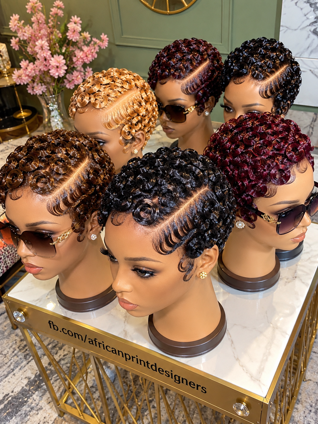 Glossy Finger Curl Pixie Wigs With Deep Side Parts and Sculpted Waves #apd Glossy Finger Curl Pixie Wigs With Deep Side Parts and Sculpted Waves #apd
