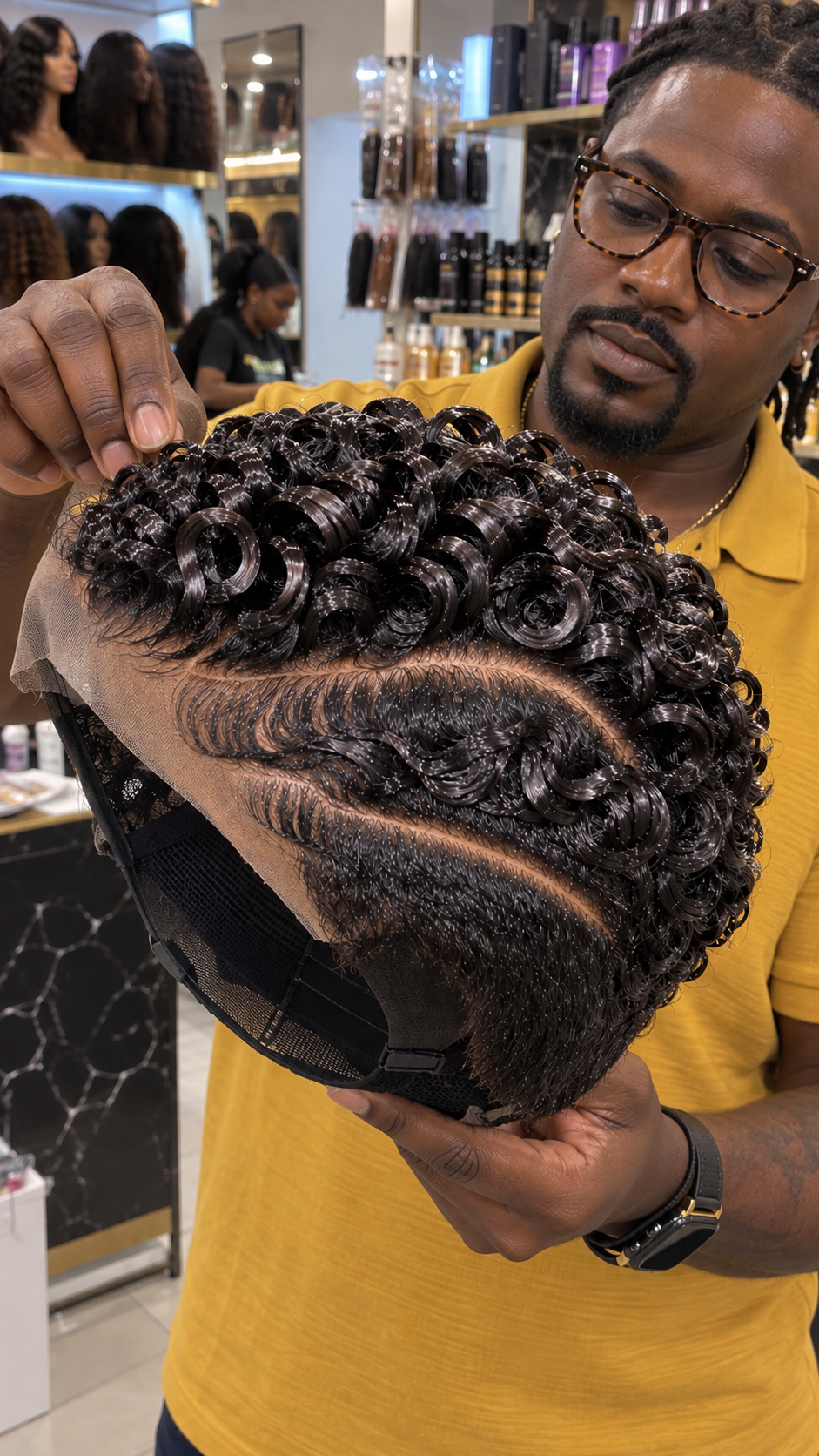 Jet Black Spiral Curl Pixie Wig With Double Curved Side Part and Lace Front #brh Jet Black Spiral Curl Pixie Wig With Double Curved Side Part and Lace Front #brh