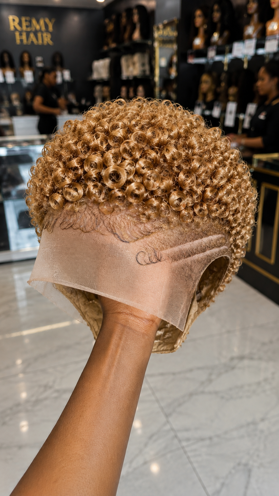 Never Buy A Champagne Blonde Pixie Wig Without Checking The Knot Micro-Ventilation Along The Ear-Tab Notch #yfah