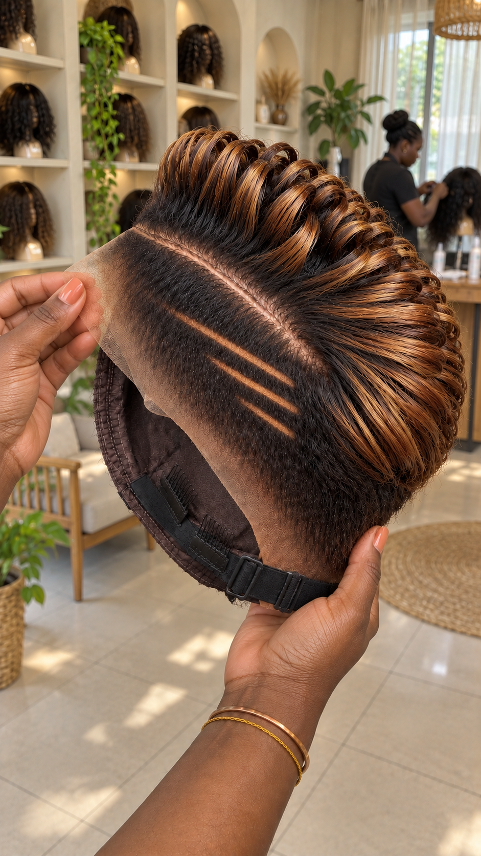 Honey Caramel Pixie Wig With Double Diagonal Side Lines #stayh Honey Caramel Pixie Wig With Double Diagonal Side Lines #stayh
