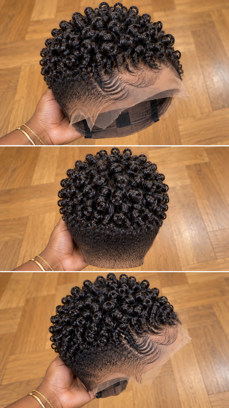 Jet Black Spiral Ringlet Pixie Wig With Sculpted Baby Hairs #bestk