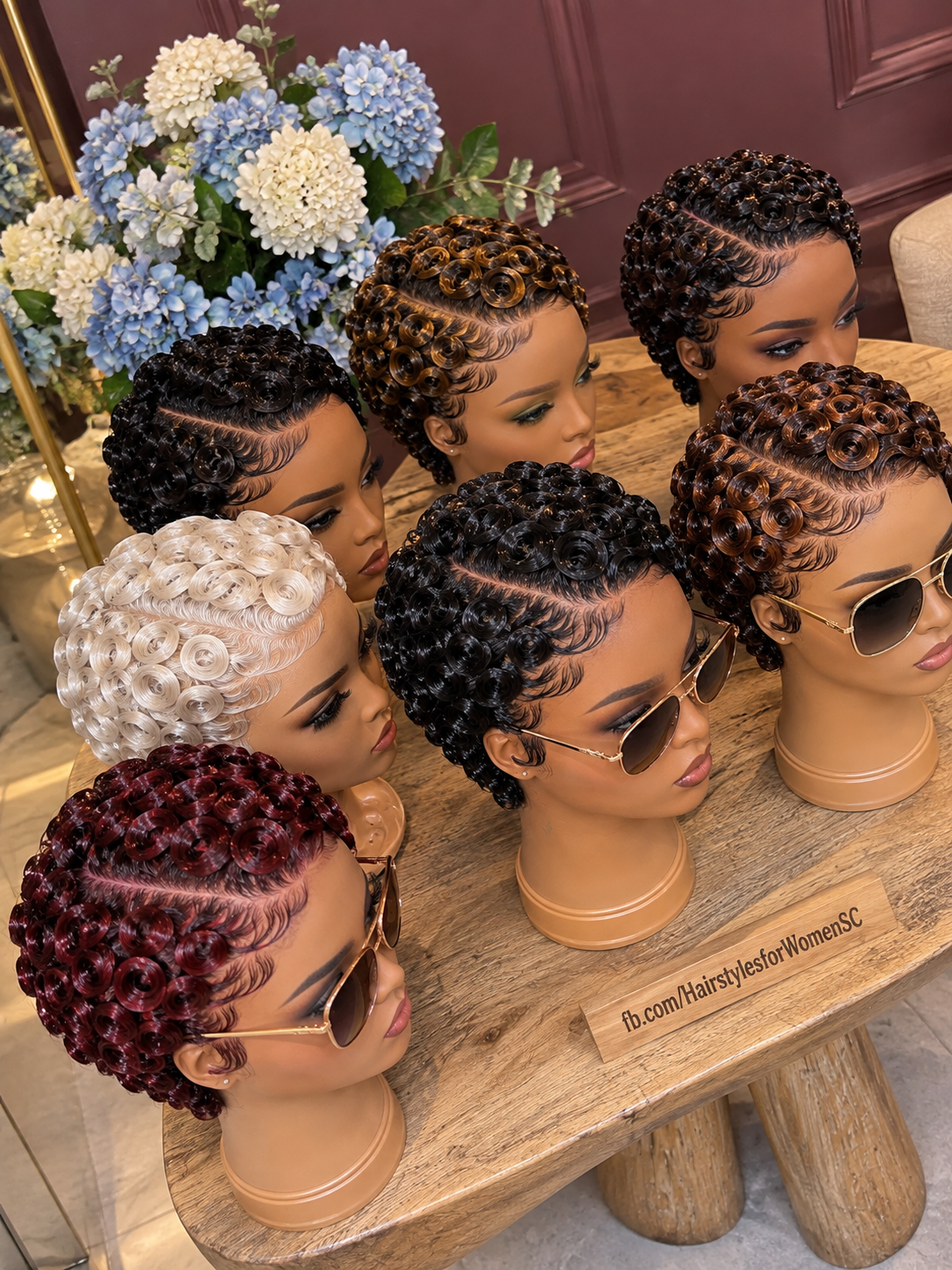 Luxury Loop Curl Pixie Wigs With Sculpted Side Waves In Six Rich Shades #hwby Luxury Loop Curl Pixie Wigs With Sculpted Side Waves In Six Rich Shades #hwby
