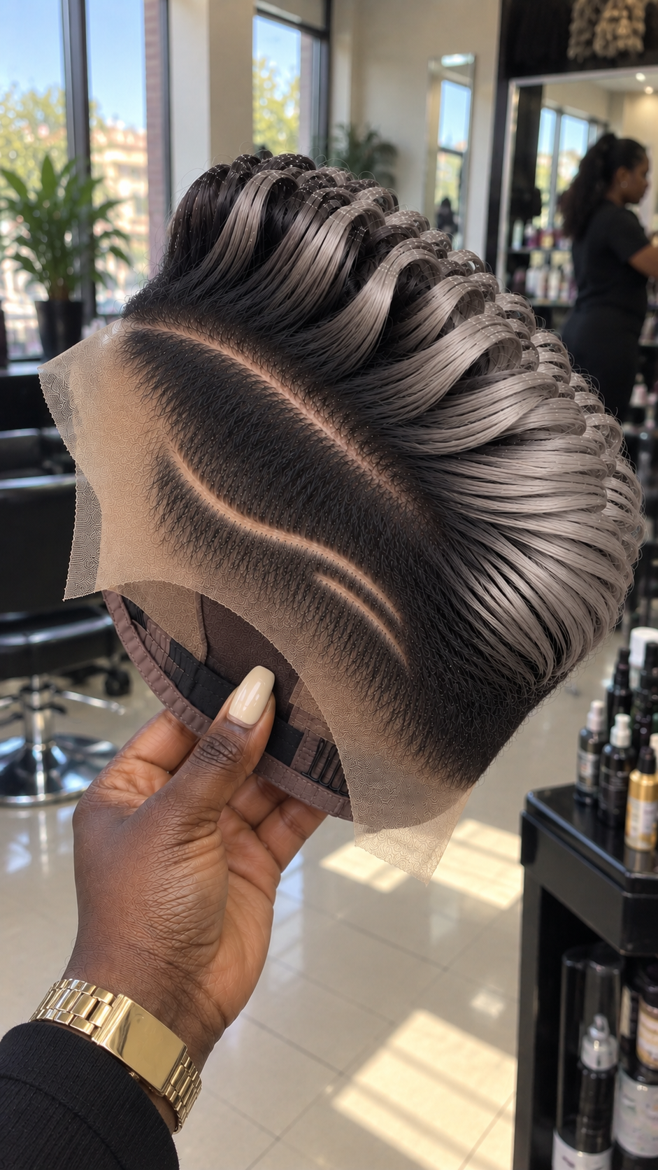 What Makes This Black and Smoky Silver Swept Pixie Wig Stand Out #eftr What Makes This Black and Smoky Silver Swept Pixie Wig Stand Out #eftr