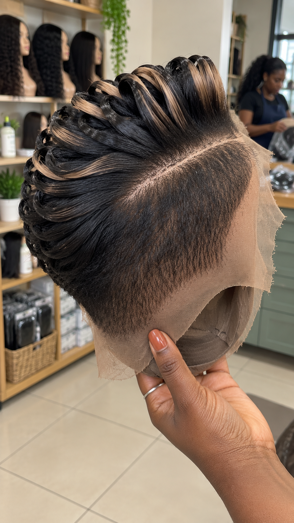 See How To Order This Black and Champagne Blonde Loop Pixie Wig #yfr See How To Order This Black and Champagne Blonde Loop Pixie Wig #yfr