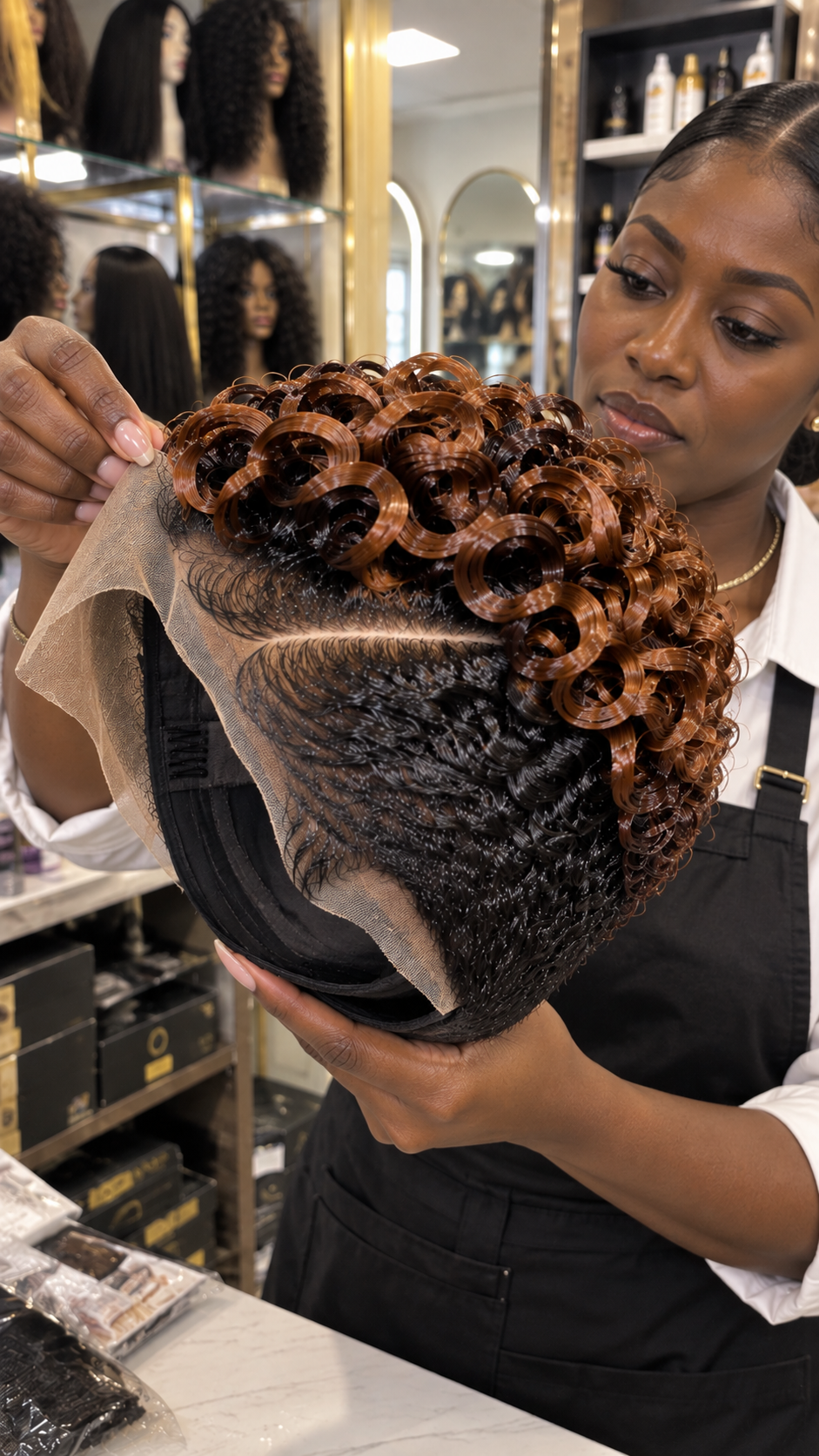See Where This Copper Brown Spiral Pixie Wig Is Sold #eftr See Where This Copper Brown Spiral Pixie Wig Is Sold #eftr