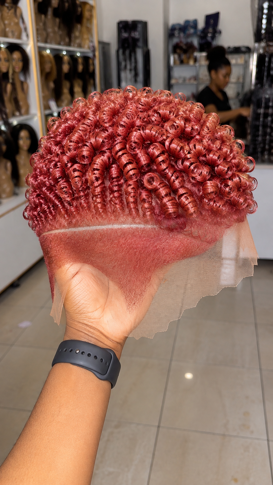 A Rose Gold Pixie Wig Shows Its Bleach Lift Quality Through The Shadow Fade Beneath It #fah A Rose Gold Pixie Wig Shows Its Bleach Lift Quality Through The Shadow Fade Beneath It #fah