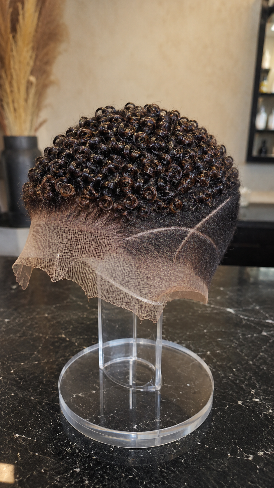 Glossy Ringlet Pixie Wig With Curved Side Detail #apd Glossy Ringlet Pixie Wig With Curved Side Detail #apd