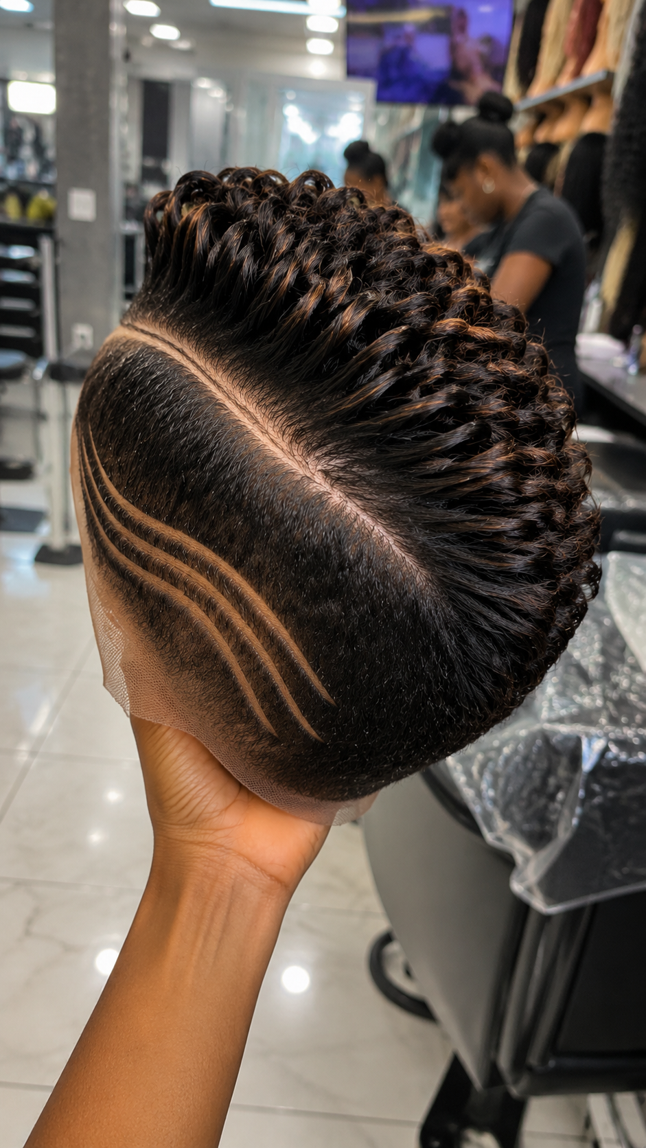 Glossy Sculpted Pixie Wig With Swept Curls And Triple Side Detail ✨ #brh Glossy Sculpted Pixie Wig With Swept Curls And Triple Side Detail ✨ #brh