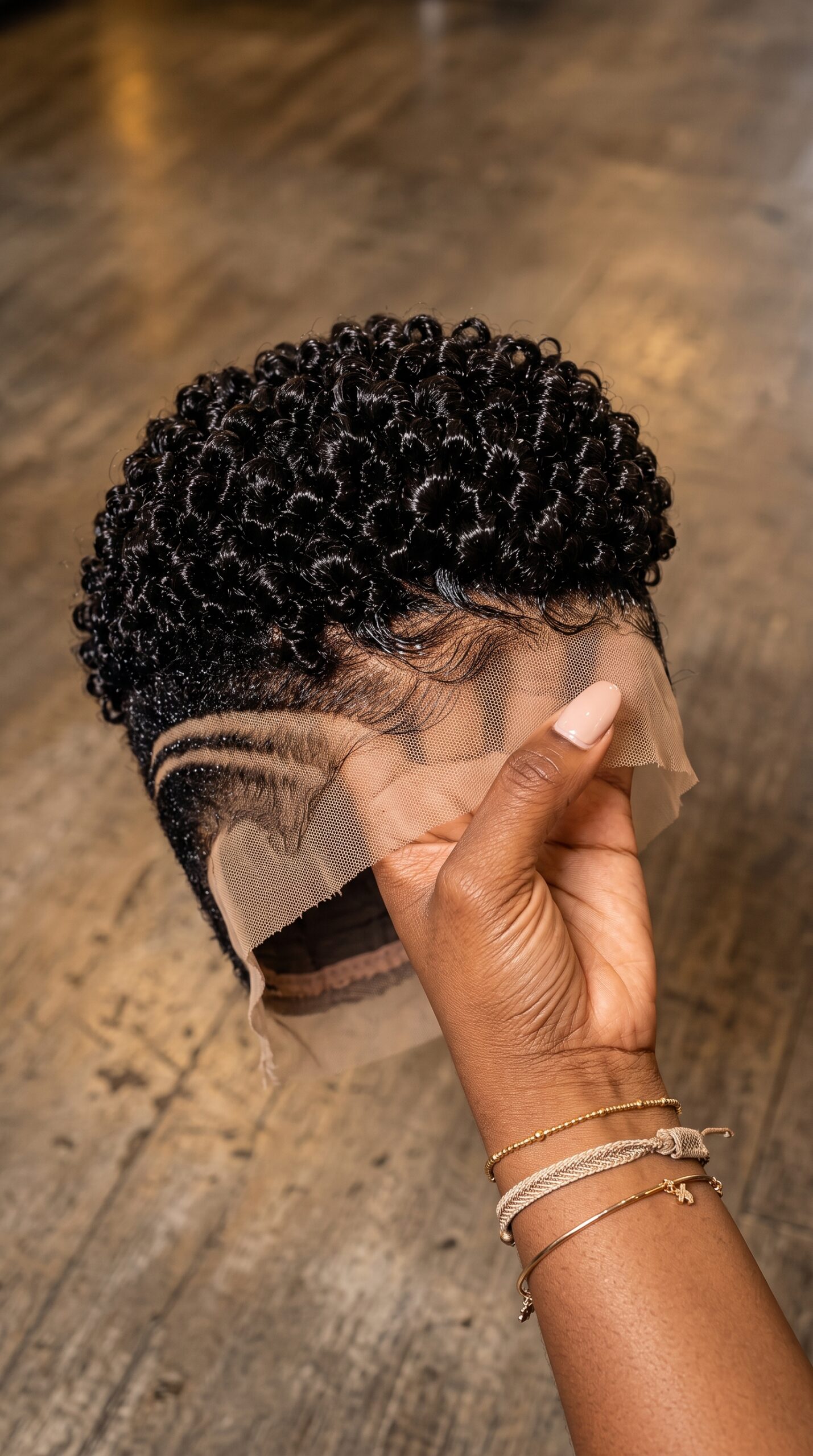 Jet Black Curly Pixie Lace Wig With Double Side Lines: Where to Find This Style #flt
