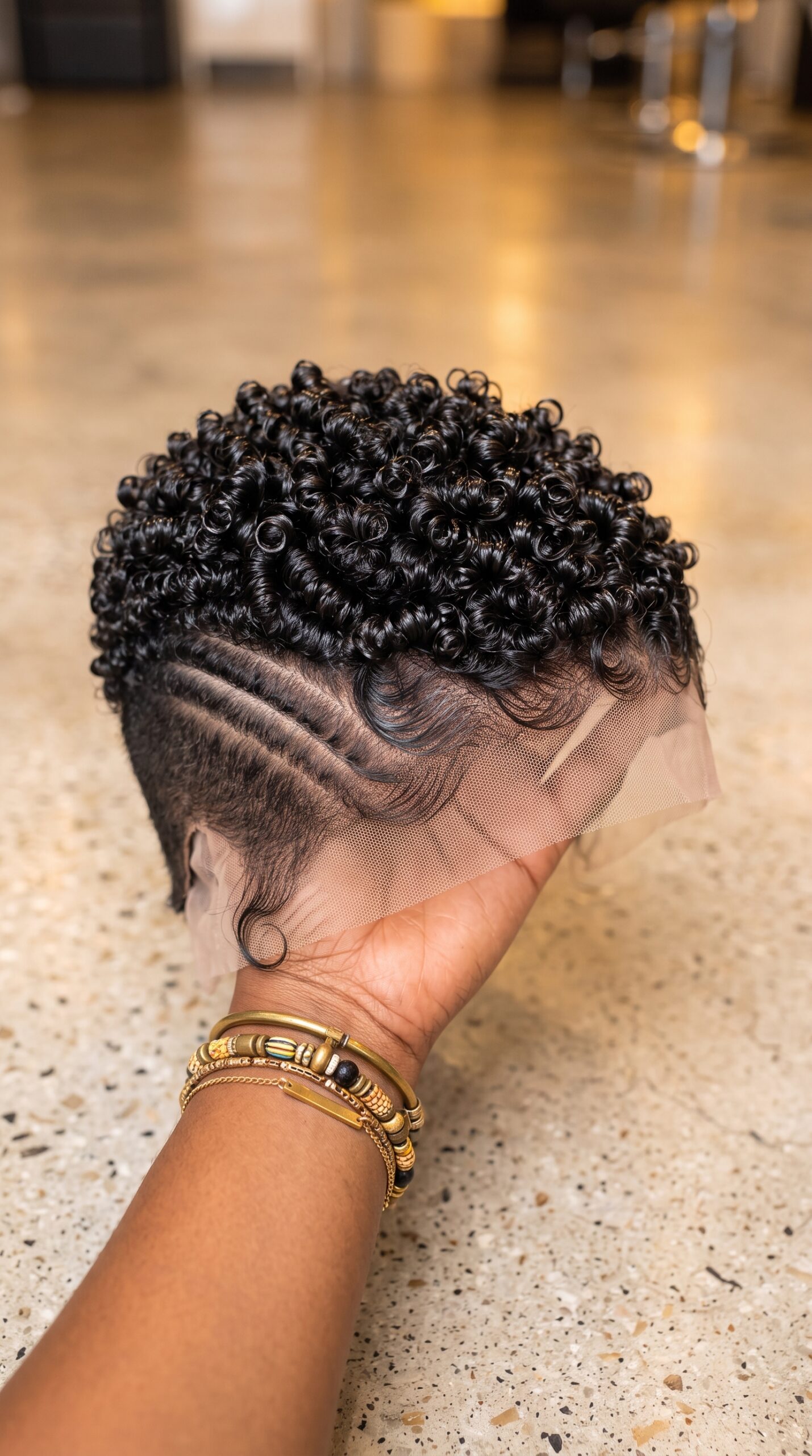 The Best Curly Pixie Wigs Keep The Side Waves Separate From The Crown Curls #bwi