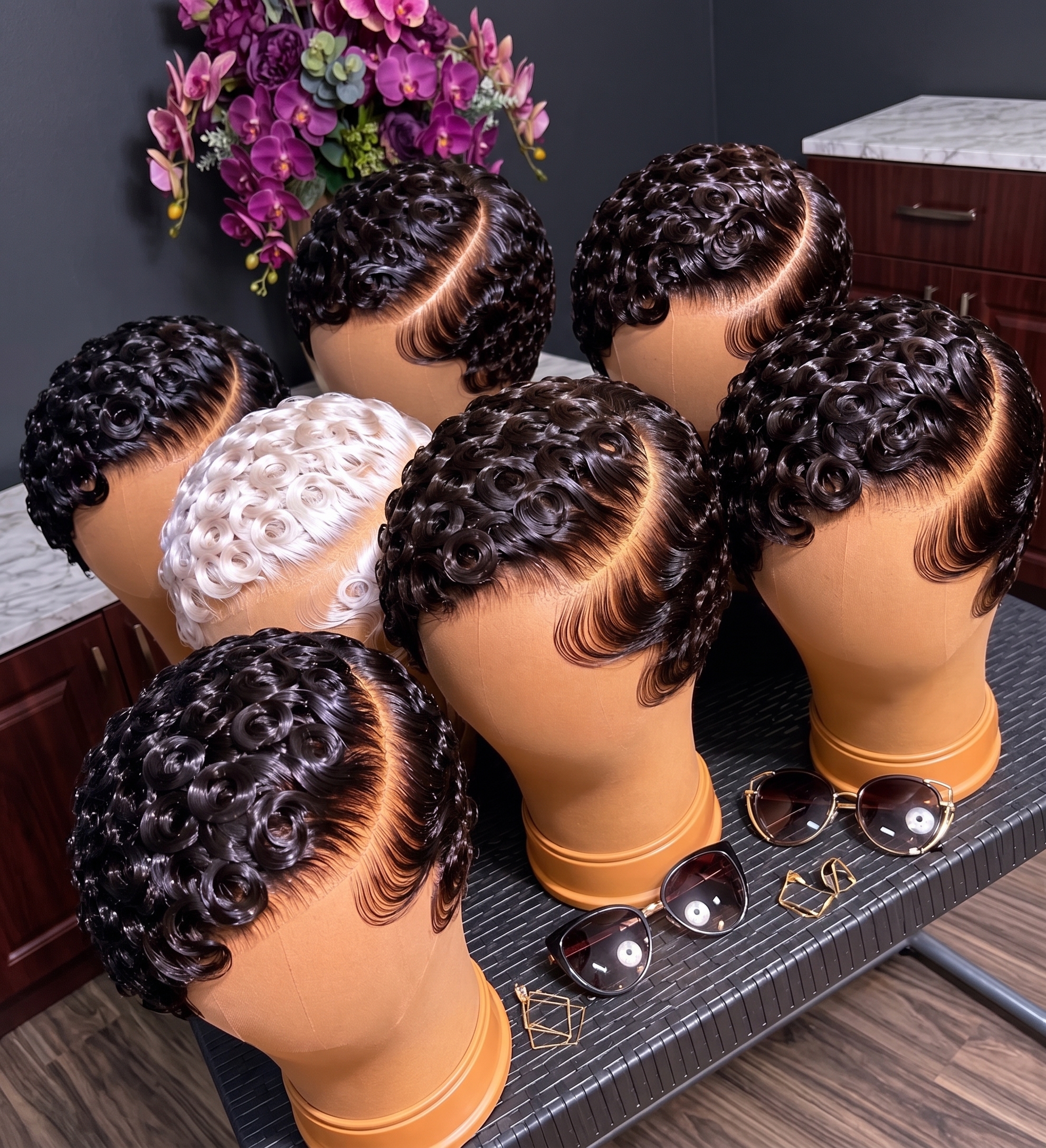 A Rosette Pixie Wig Is Only As Good As The Open Centers Of Its Curls #BraidsforWomenSC A Rosette Pixie Wig Is Only As Good As The Open Centers Of Its Curls #BraidsforWomenSC