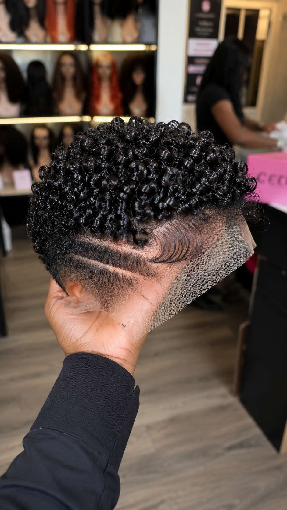 What Decides The Crispness Of A Jet Black Dual-Track Pixie Wig Is The Negative Space Between The Cuts #stayh
