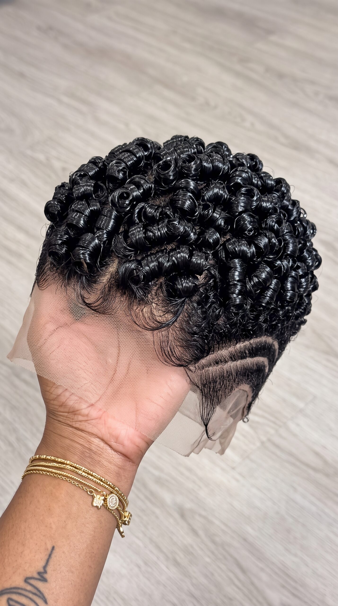 Before You Cut The Lace On A Worn Jet Black Rosette Pixie Wig, See How It Sits On A Real Head #brh Before You Cut The Lace On A Worn Jet Black Rosette Pixie Wig, See How It Sits On A Real Head #brh