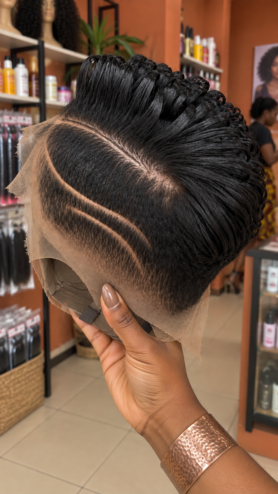Where To Order This Jet Black Pixie Wig With Swept-Back Loops and Curved Side Lines #bwih Where To Order This Jet Black Pixie Wig With Swept-Back Loops and Curved Side Lines #bwih