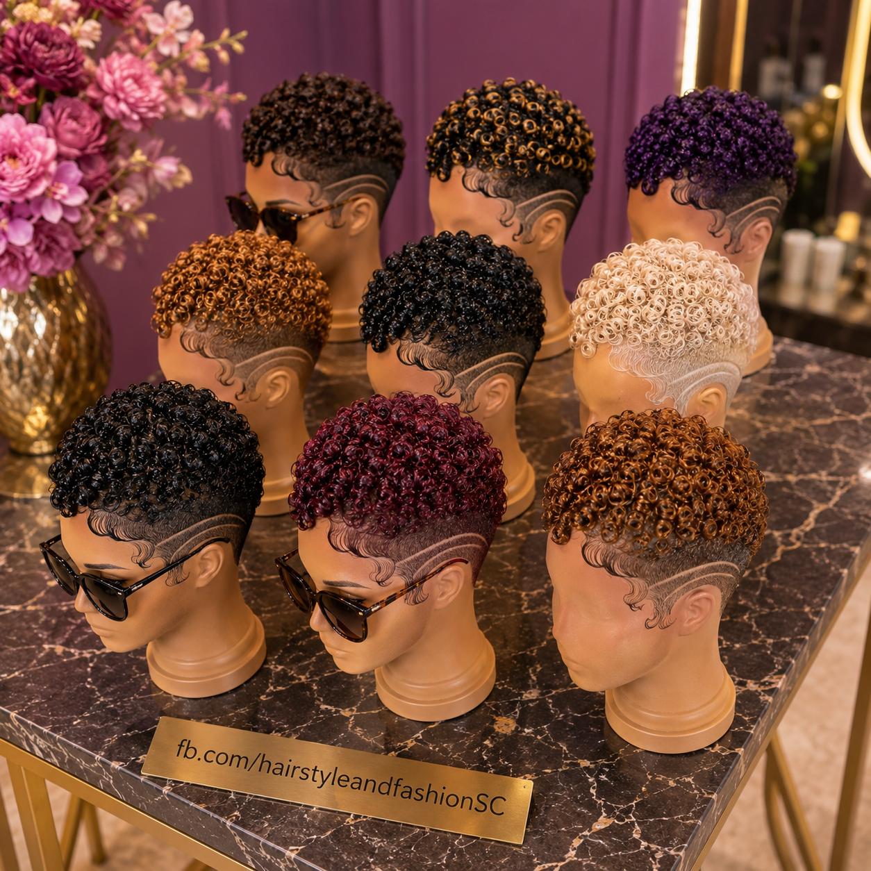 These Glossy Curly Pixie Wigs Turn Bold Side Designs Into A Statement Look #fa These Glossy Curly Pixie Wigs Turn Bold Side Designs Into A Statement Look #fa